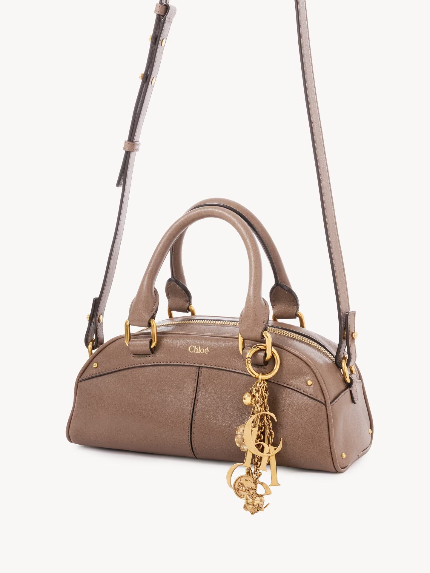 PETIT SAC CHLOÉ BOWLING EN CUIR EFFET AUTRUCHE