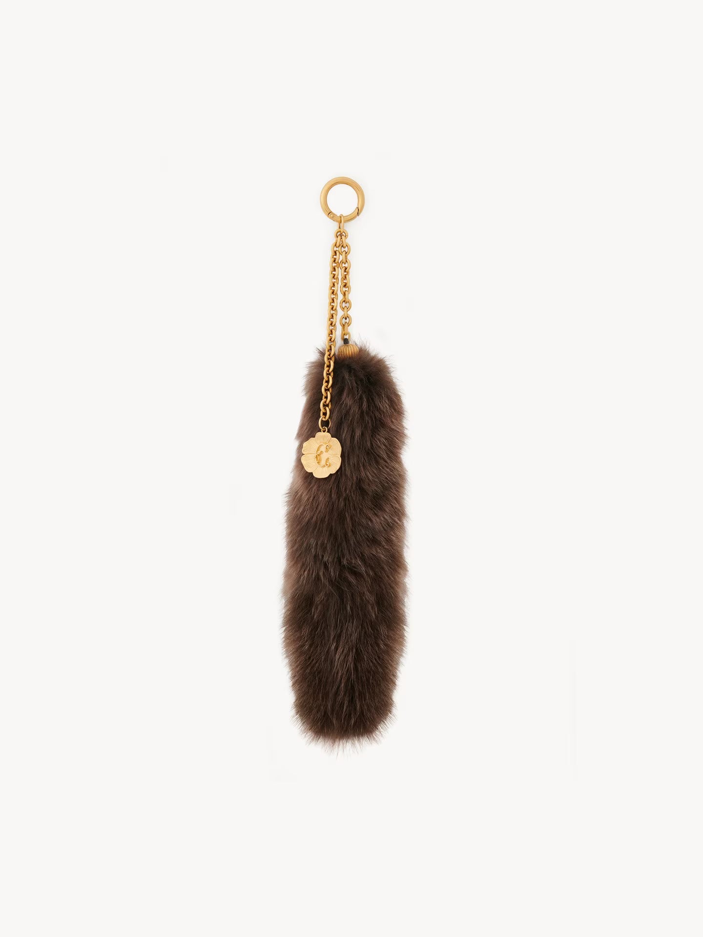 CHARM TREASURE TAILS EN SHEARLING ET LAITON