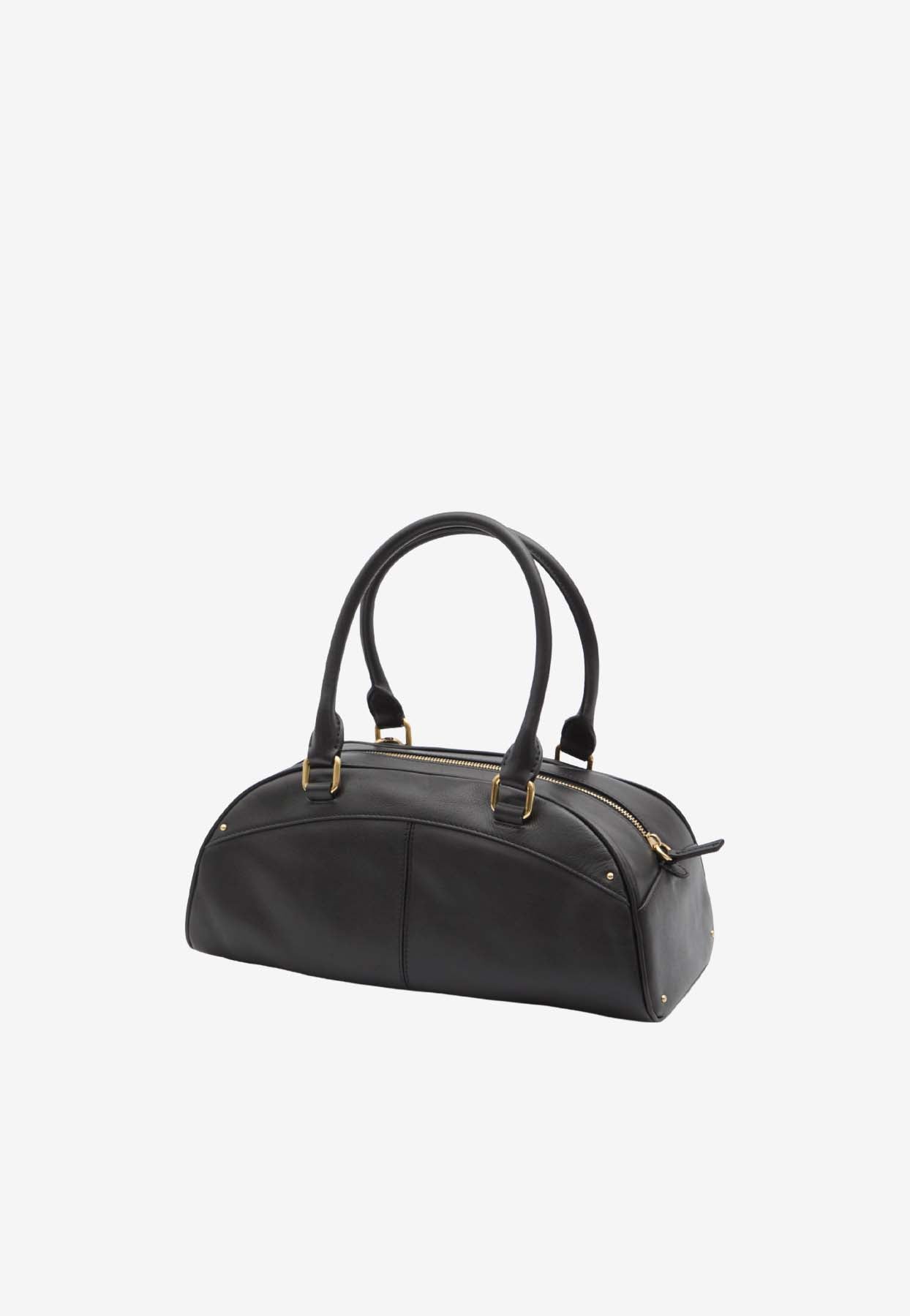 en Cuir Bowling Sac à Main
