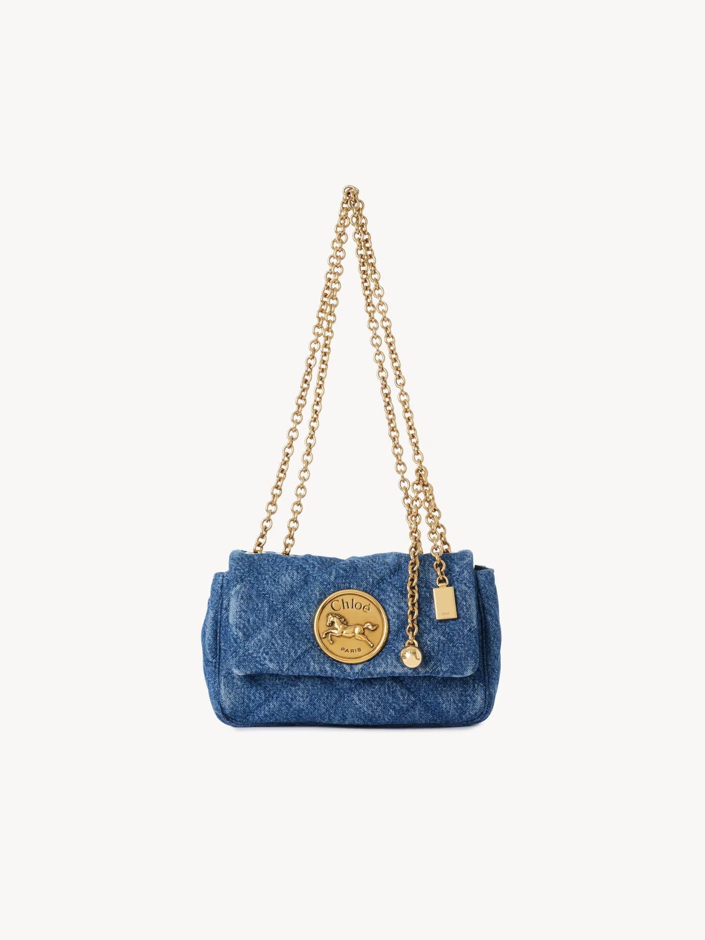 PETIT SAC PORTÉ ÉPAULE CHLOÉ HERITAGE EN CUIR GRAINÉ