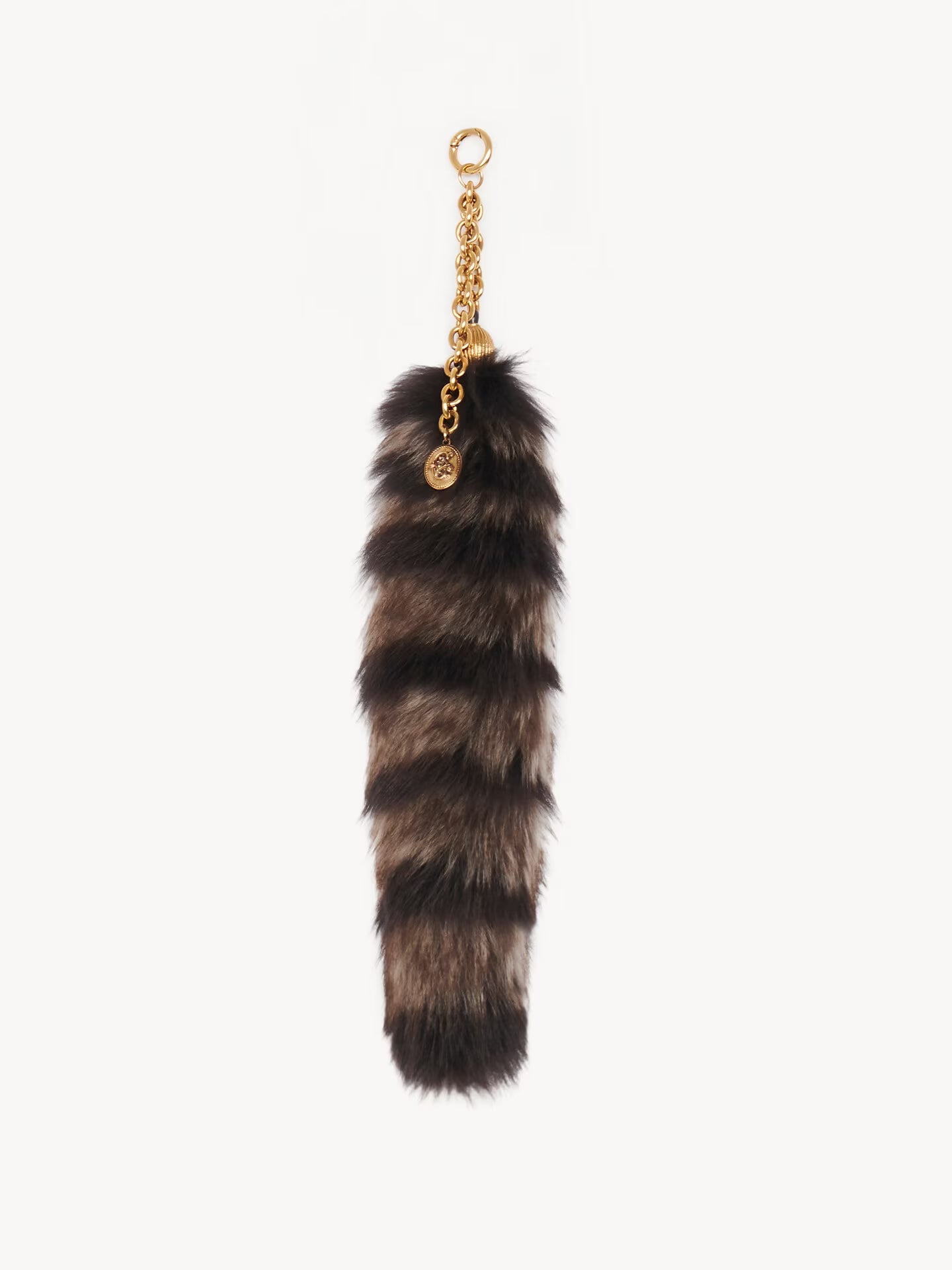 CHARM TREASURE TAILS EN SHEARLING ET LAITON