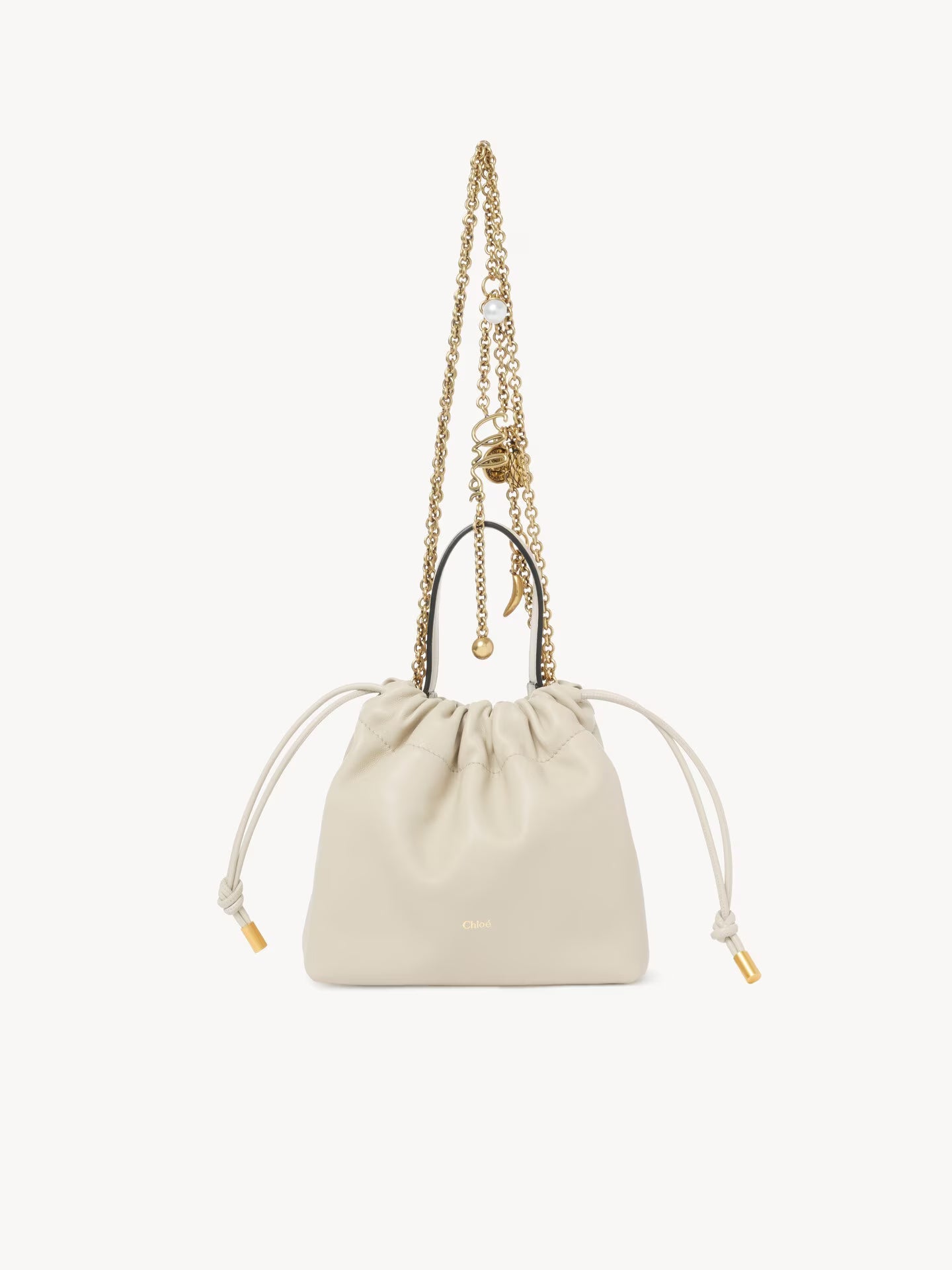 MINI SAC CHAÎNE PORTÉ ÉPAULE CHLOÉ ICONS EN CUIR LISSE