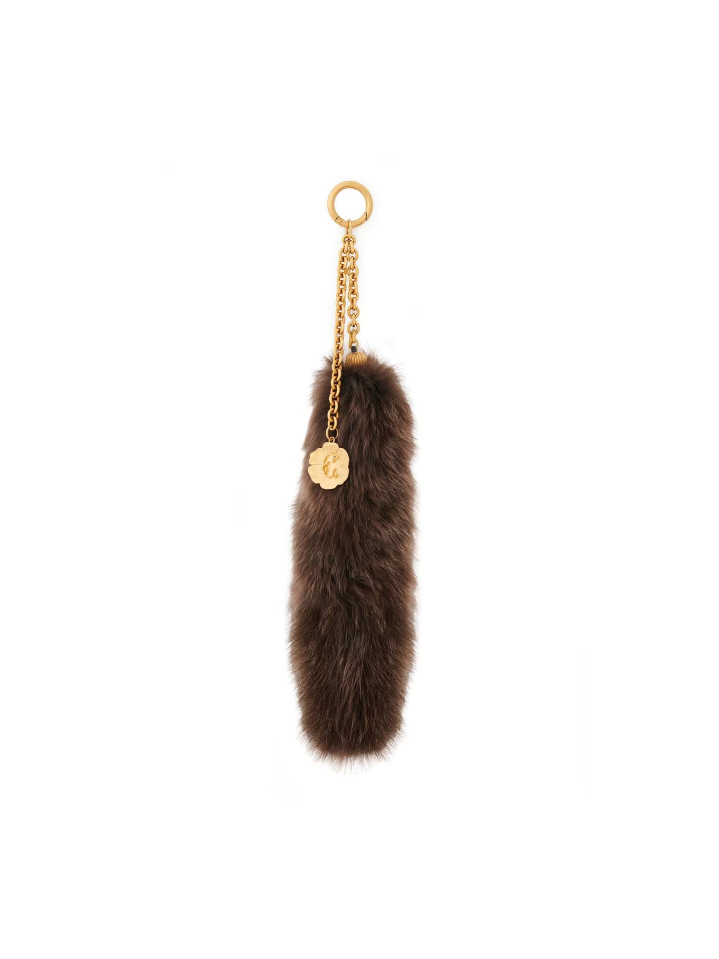 CHARM TREASURE TAILS EN SHEARLING ET LAITON