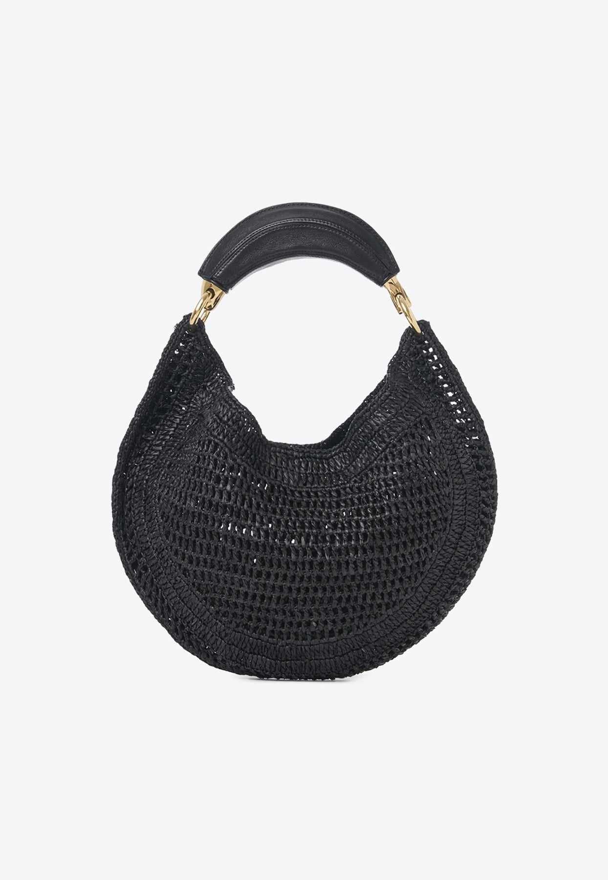 Summer Banana Woven-Raffia Sac Hobo