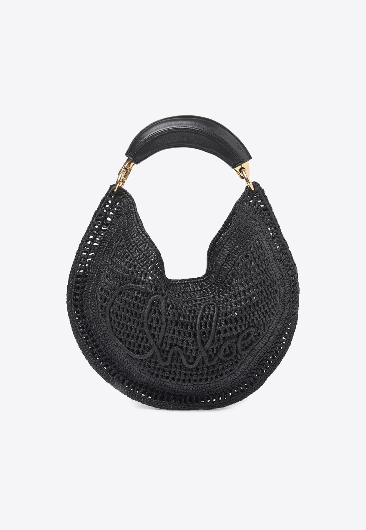 Summer Banana Woven-Raffia Sac Hobo