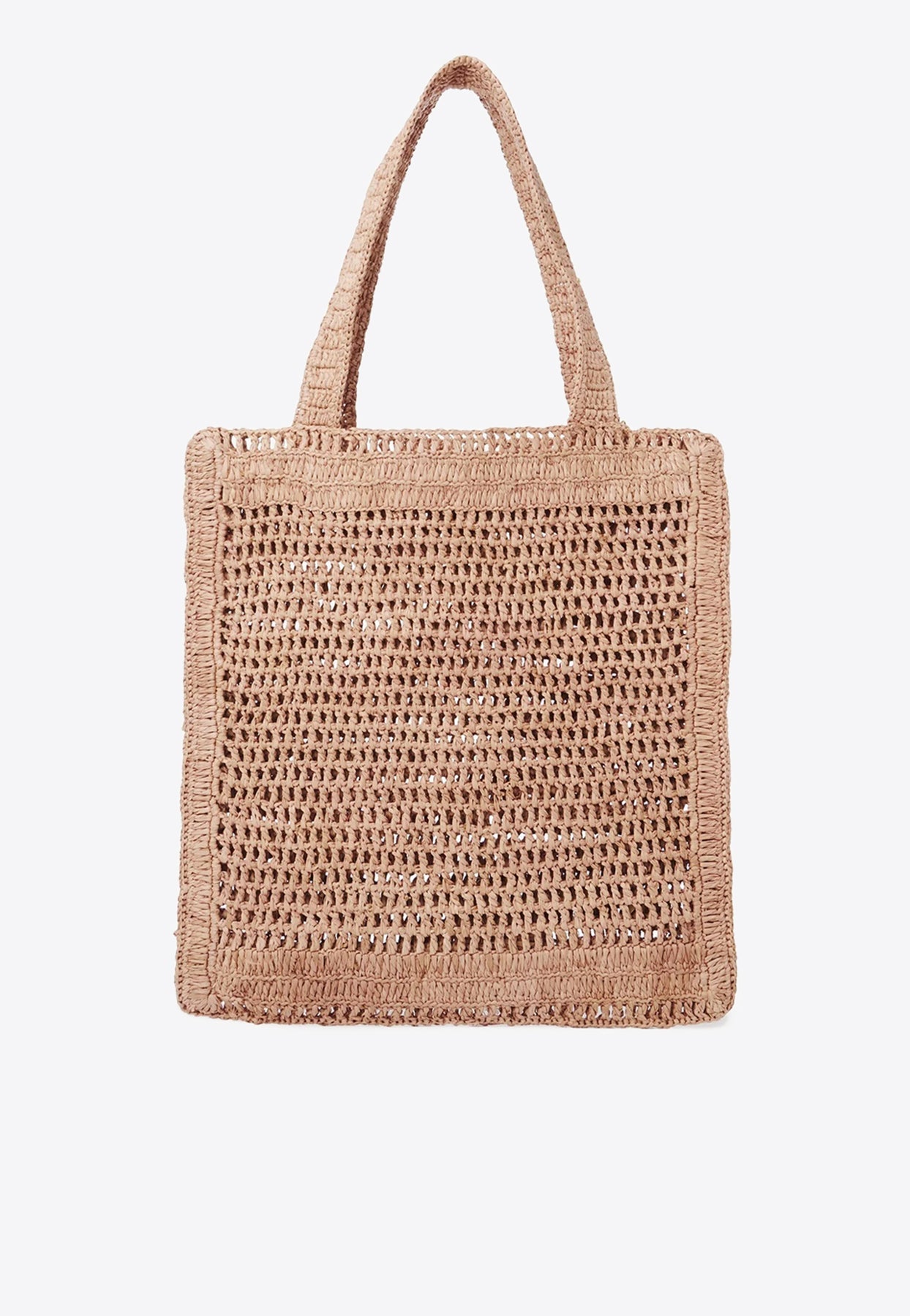 Summer Banana Woven-Raffia Cabas Bag