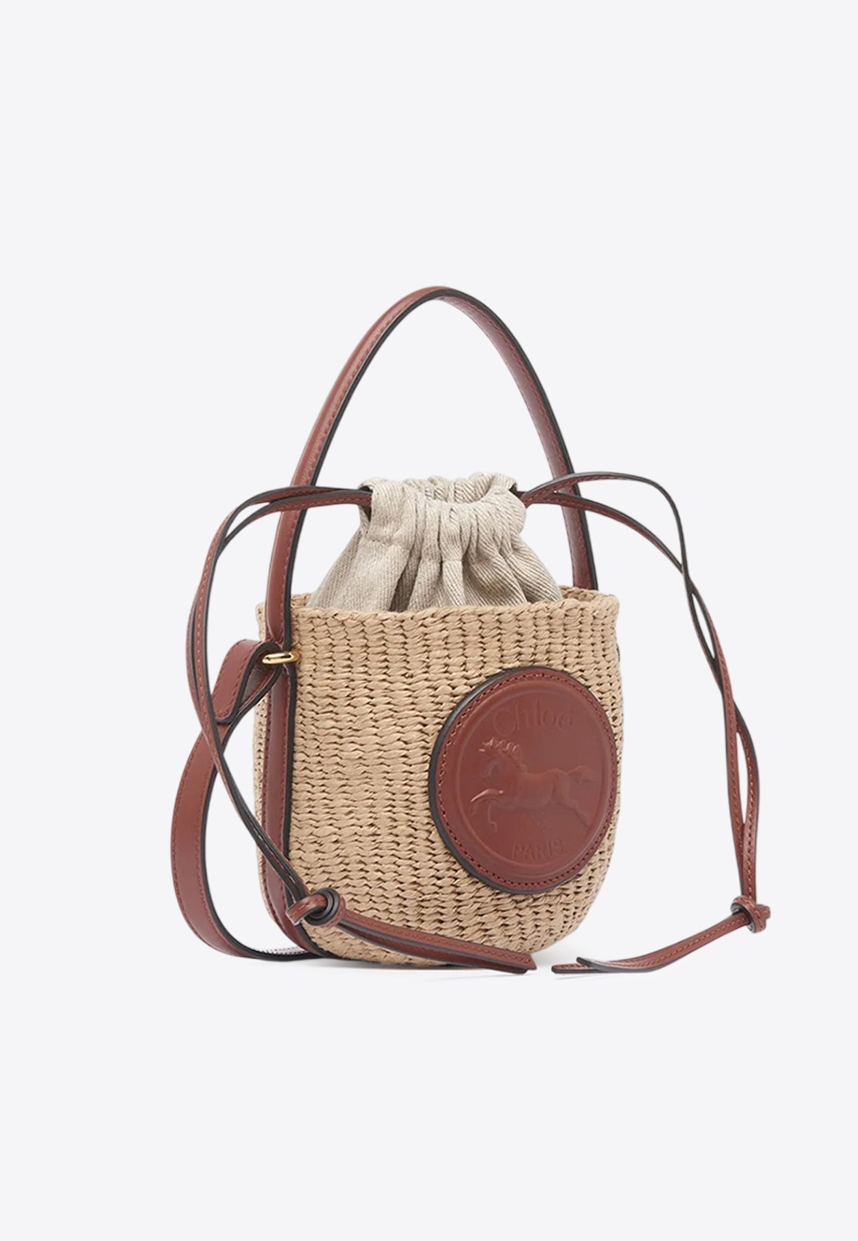 Mini Horse Medal Woven Sac Porté Épaule