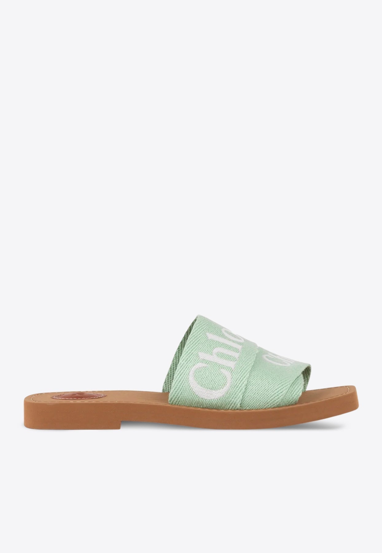 Woody Logo Embroidered Flat Slides