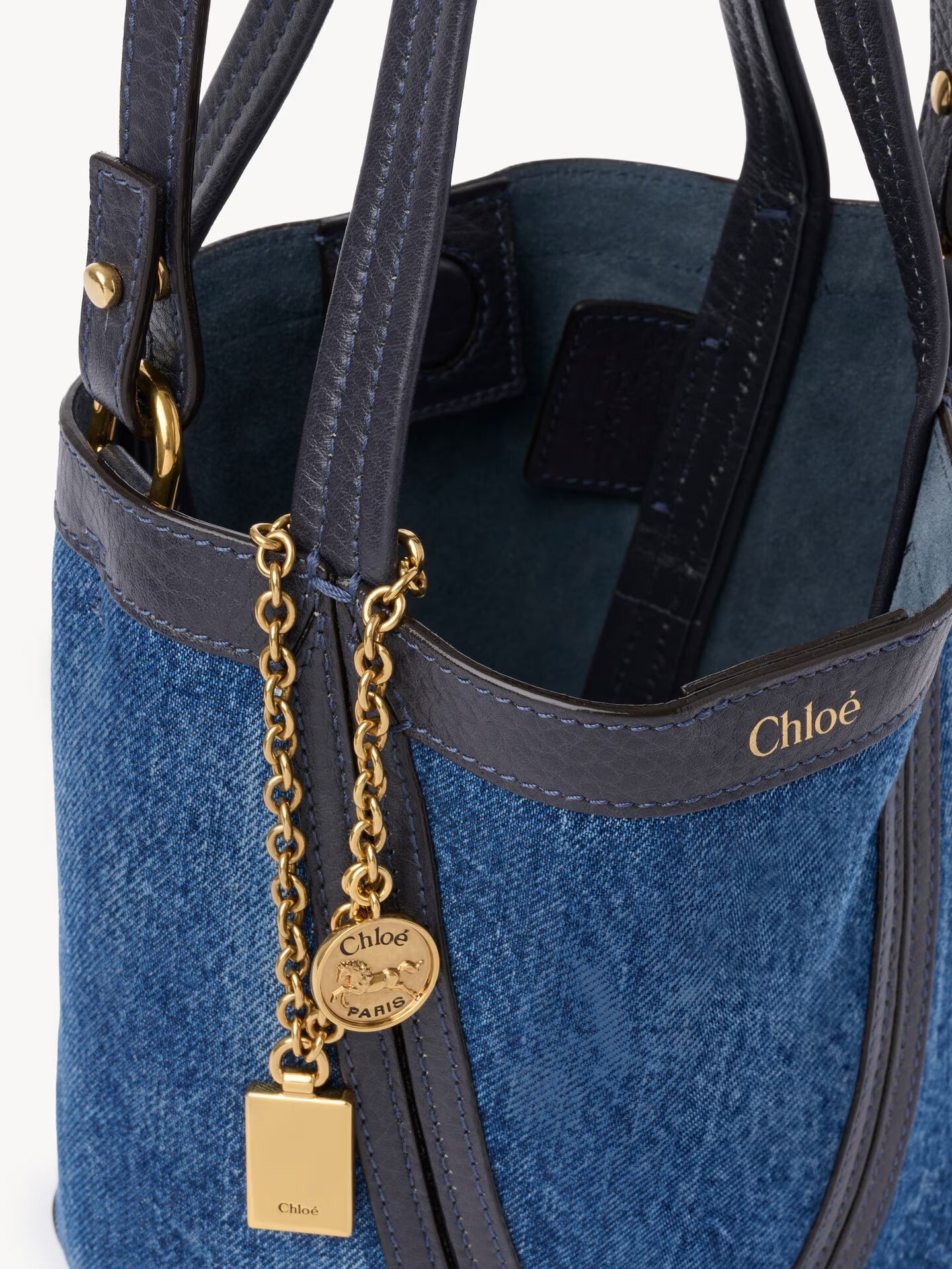 SAC CABAS CHLOÉ SPIN EN DENIM