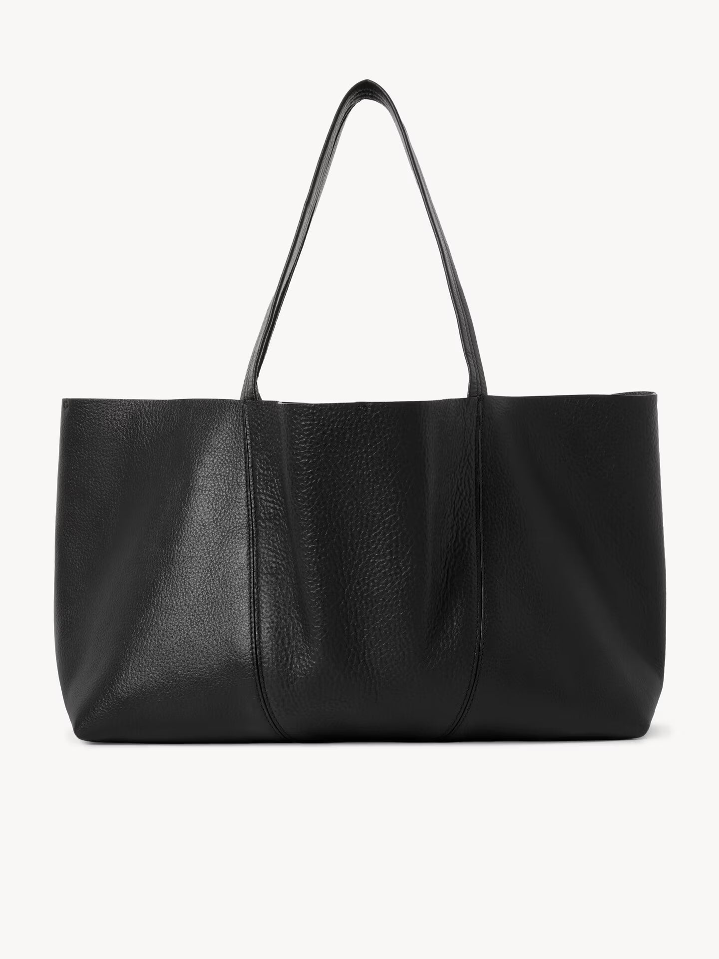 SAC CABAS EAST-WEST CHLOÉ SPIN EN CUIR GRAINÉ
