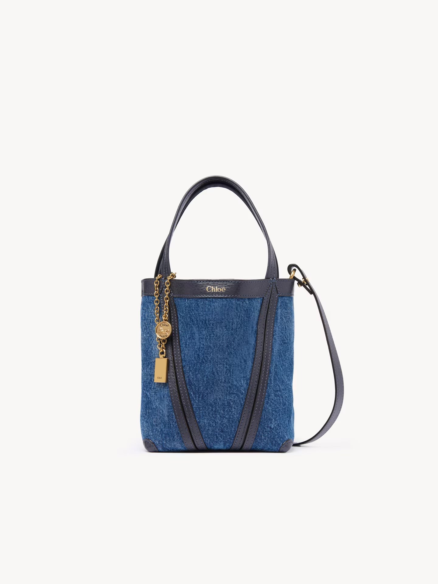 SAC CABAS CHLOÉ SPIN EN DENIM
