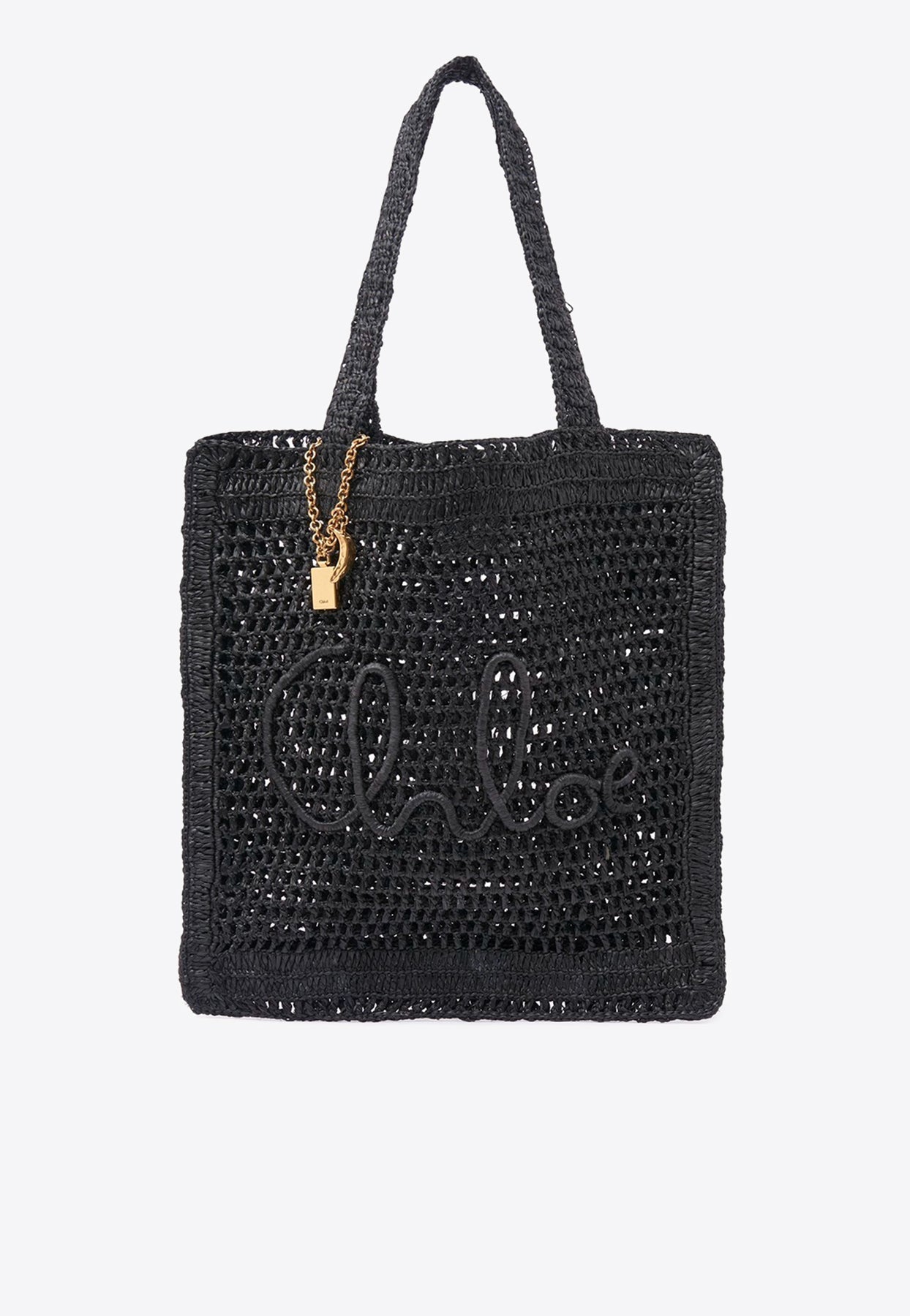 Summer Banana Woven-Raffia Cabas Bag