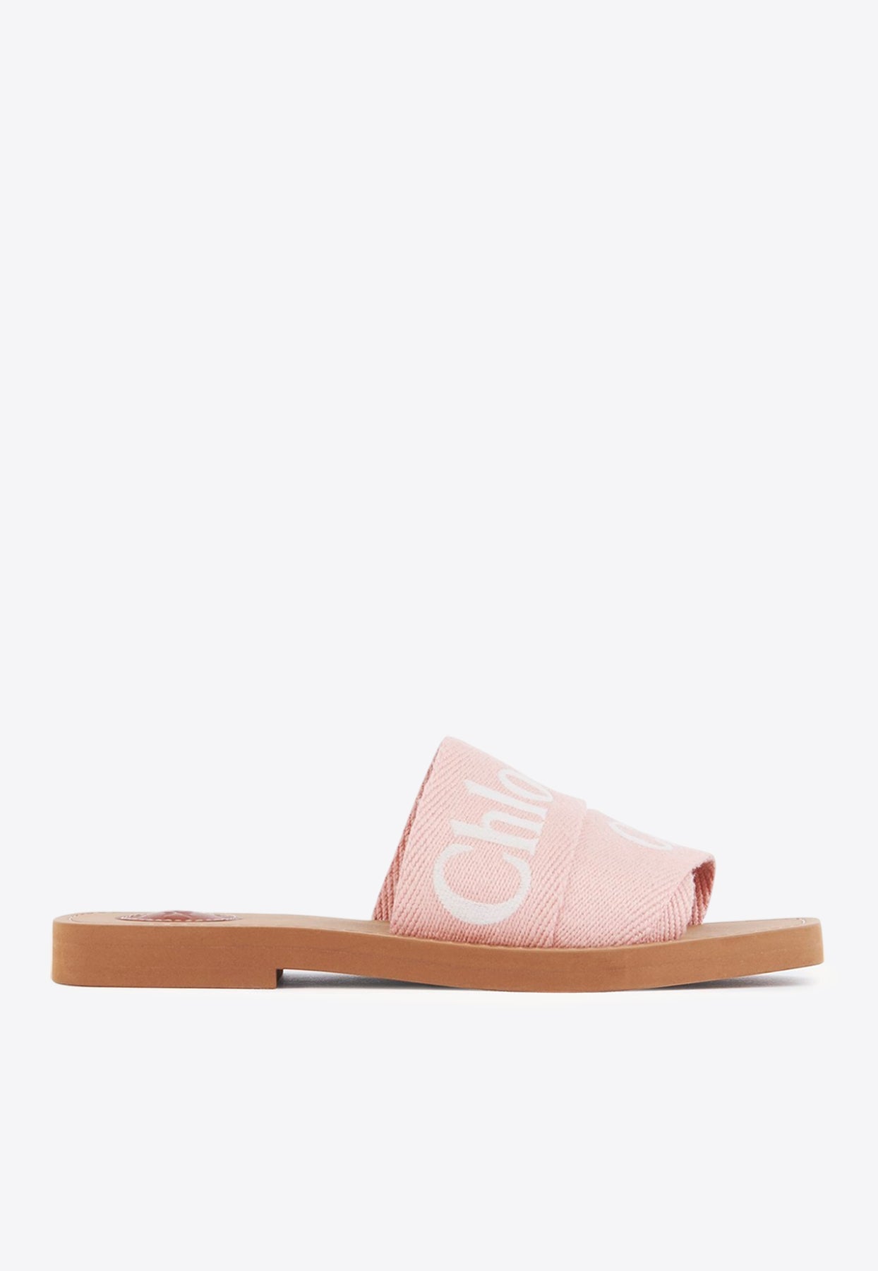 Woody Logo Embroidered Flat Slides