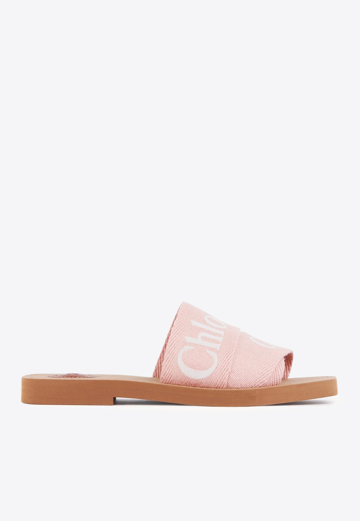 Woody Logo Embroidered Flat Slides