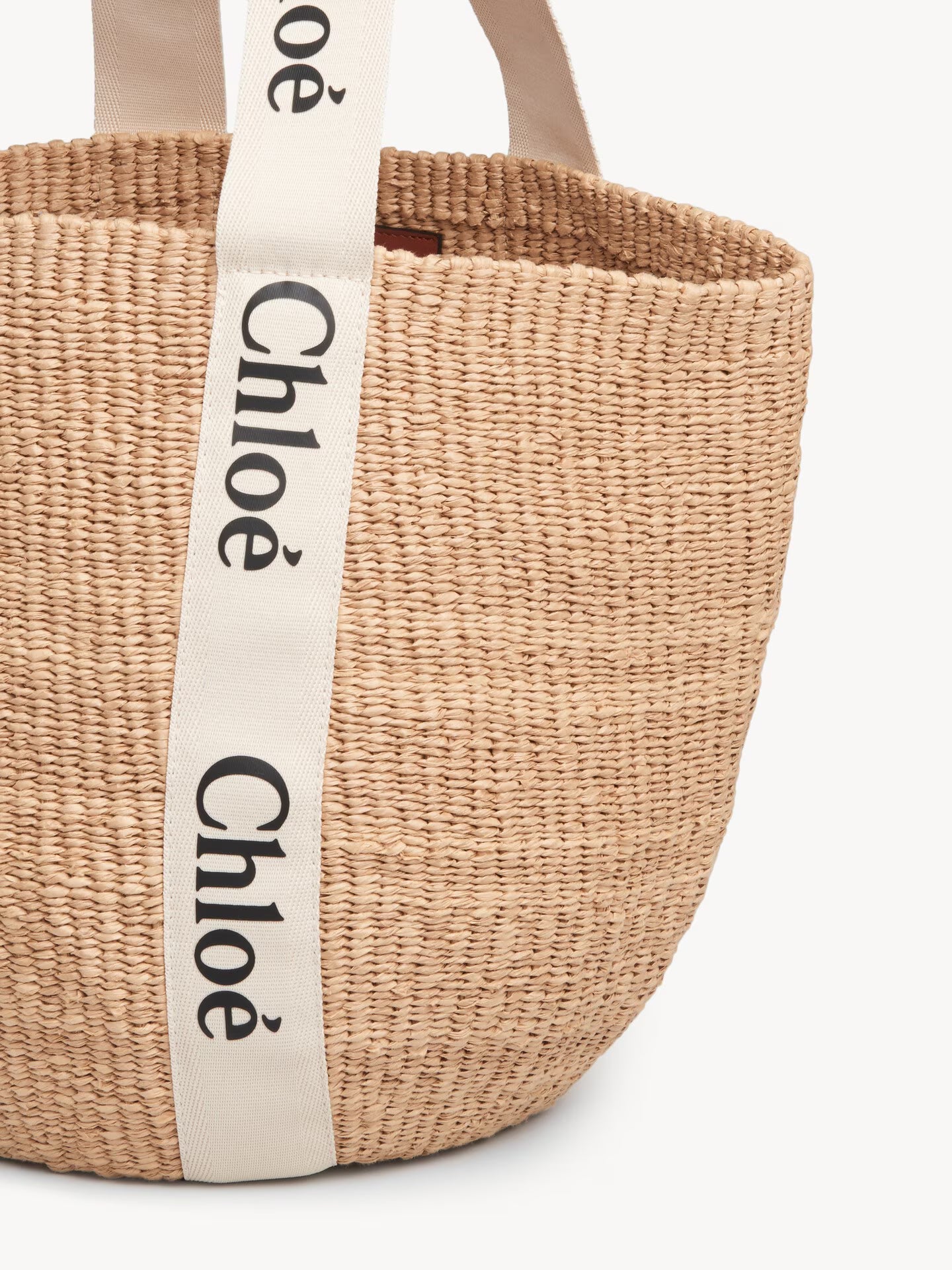 LARGE SAC CABAS WOODY EN TOILE DE LIN