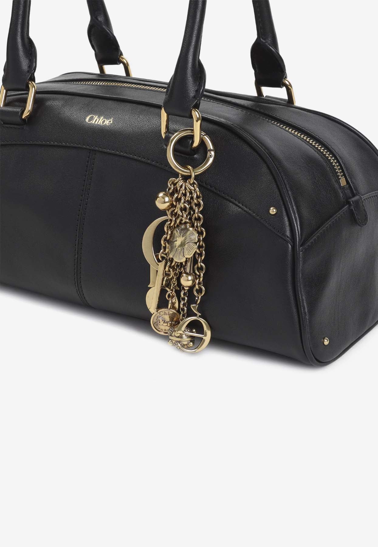 en Cuir Bowling Sac Porté Épaule
