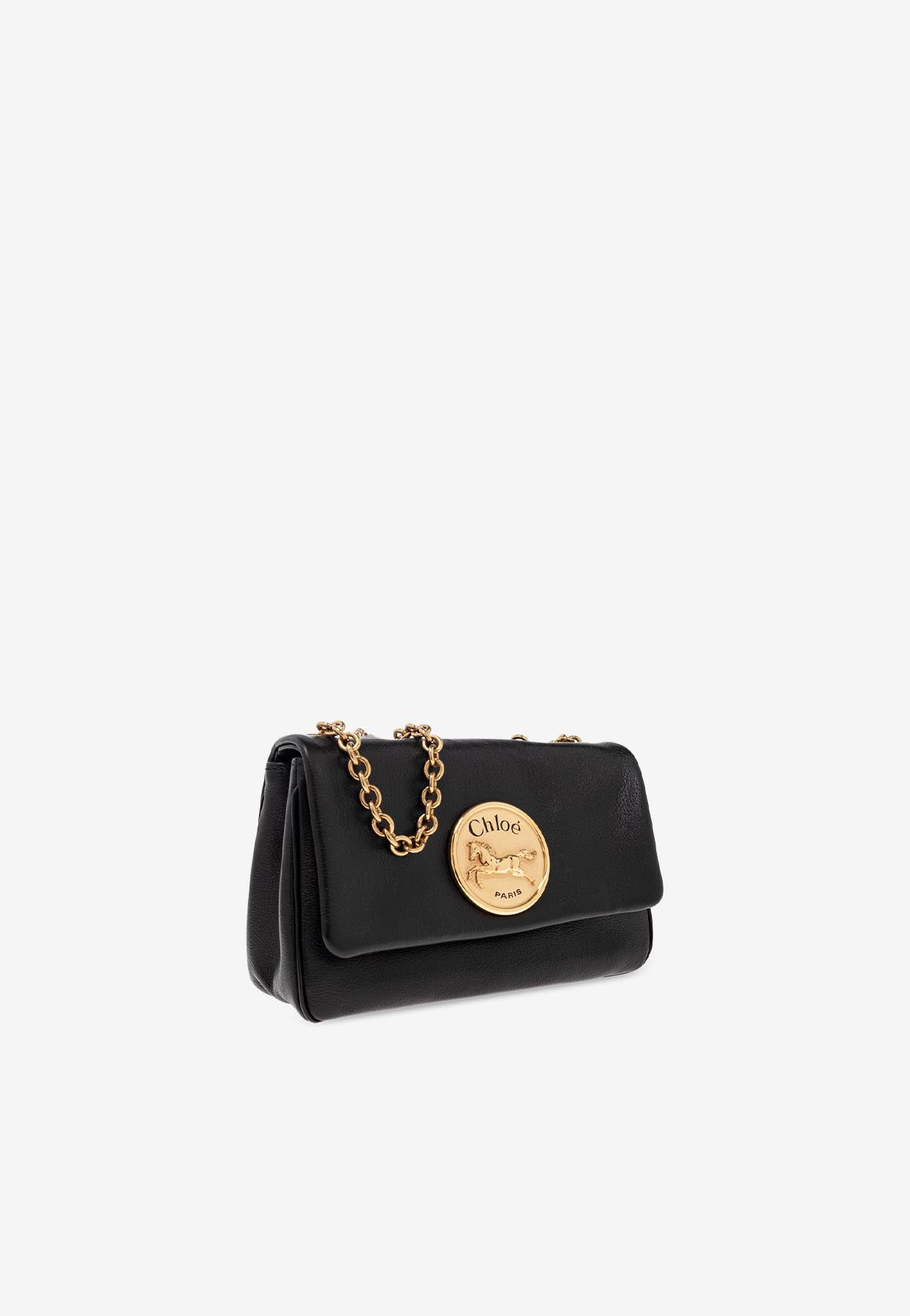 Petit Heritage Grained en Cuir Sac Porté Épaule