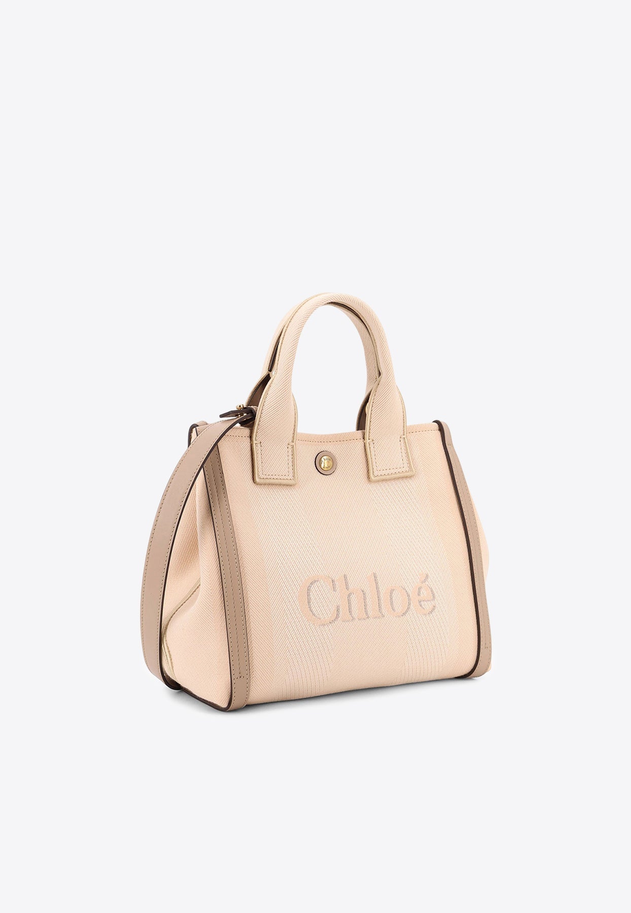 Petit en Toile Jacquard Logo Cabas Bag