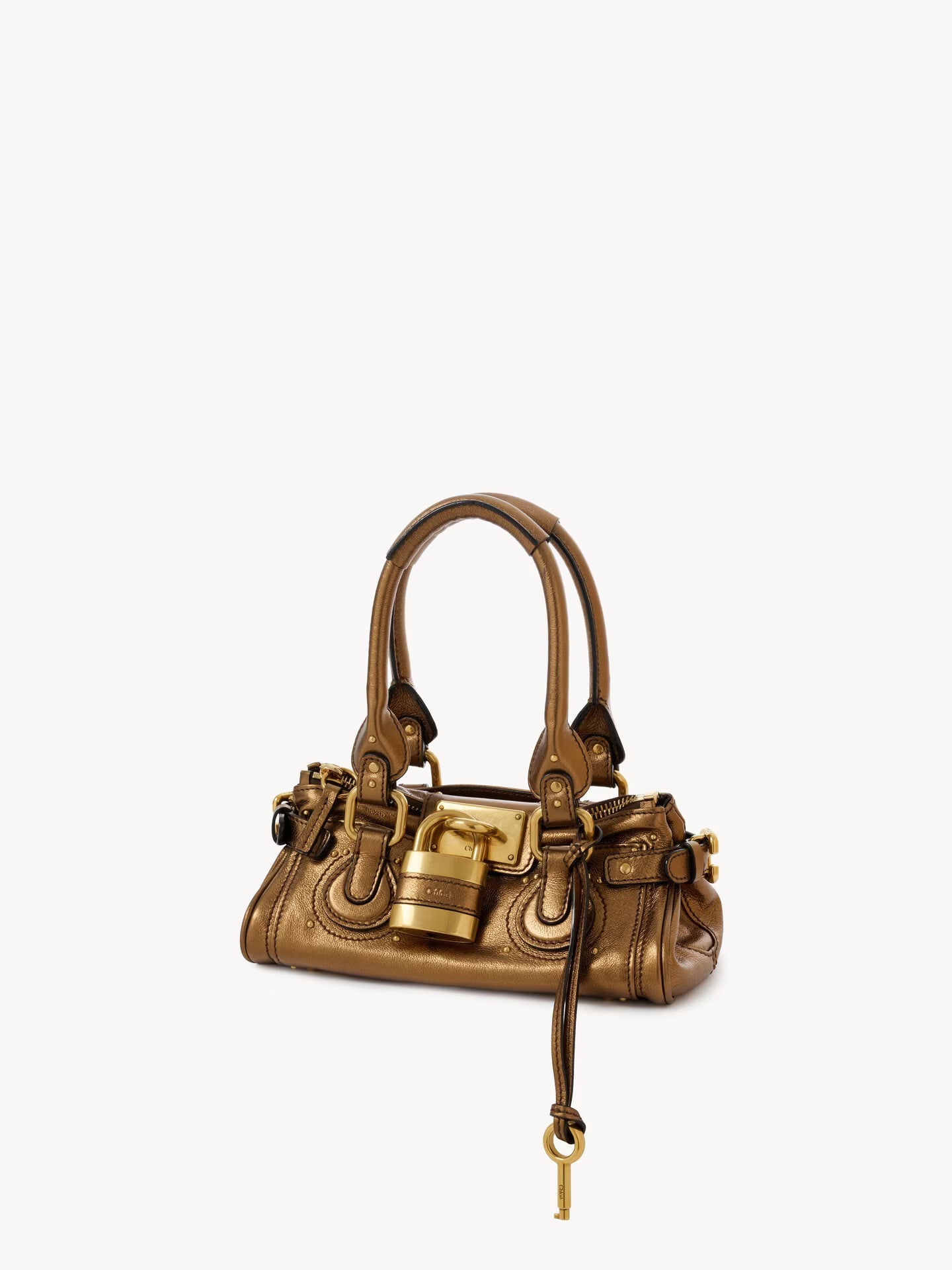 PETIT SAC PADDINGTON EN CUIR MÉTALLISÉ