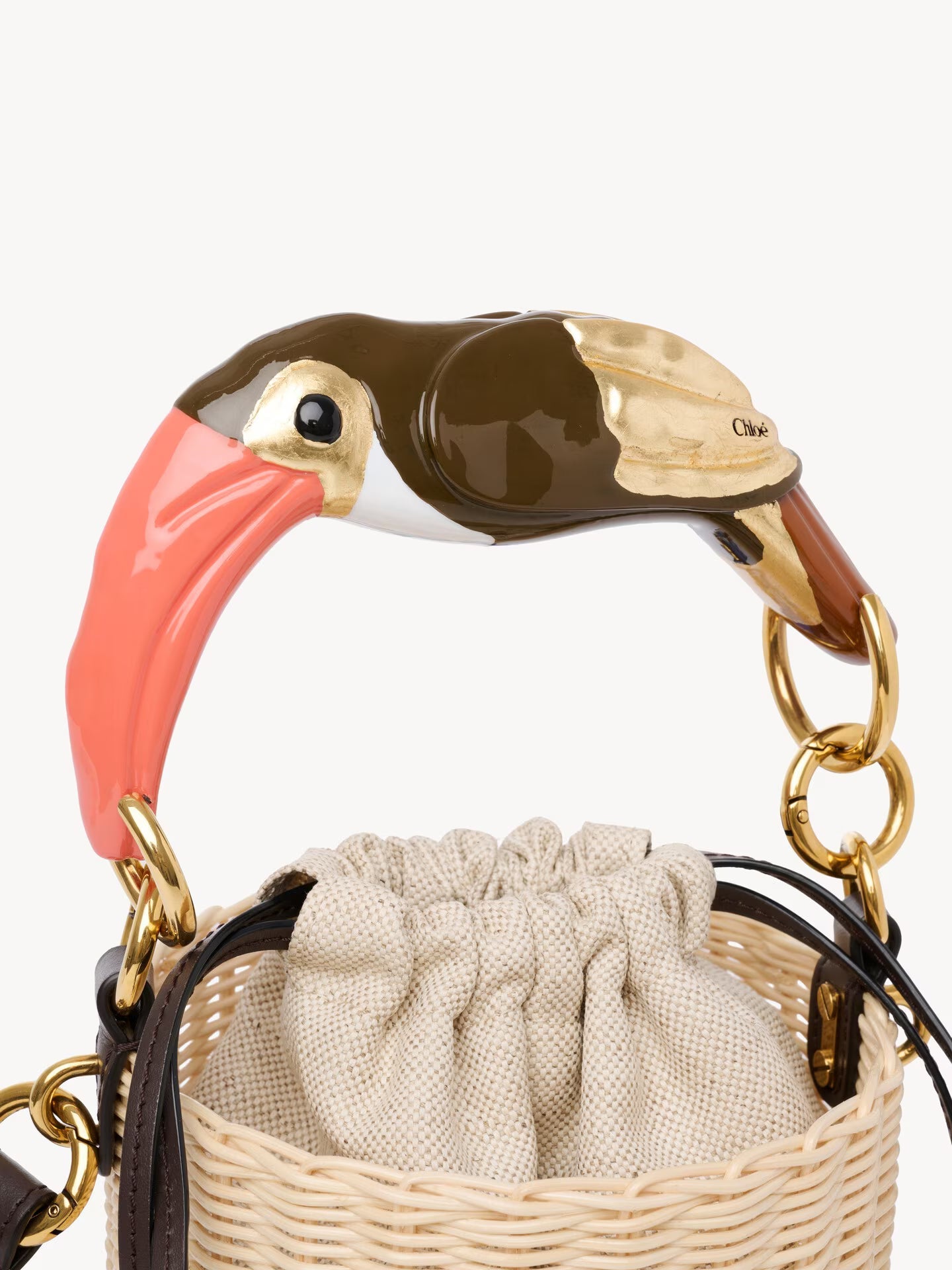 SAC SEAU CHLOÉ TROPICUS EN OSIER