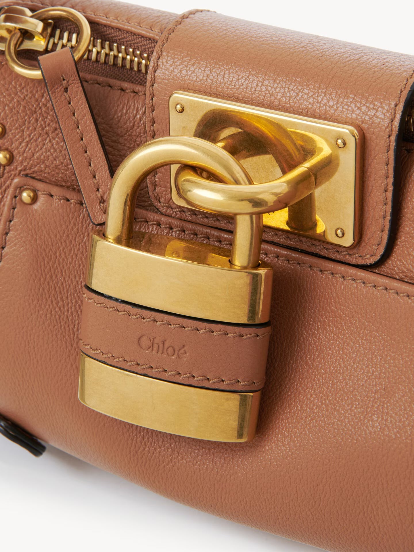PETIT SAC CHAÎNE PADDINGTON EN CUIR GRAINÉ