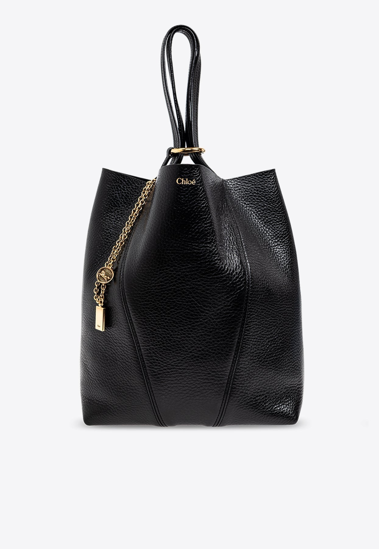 Grand Spin en Cuir Cabas Bag