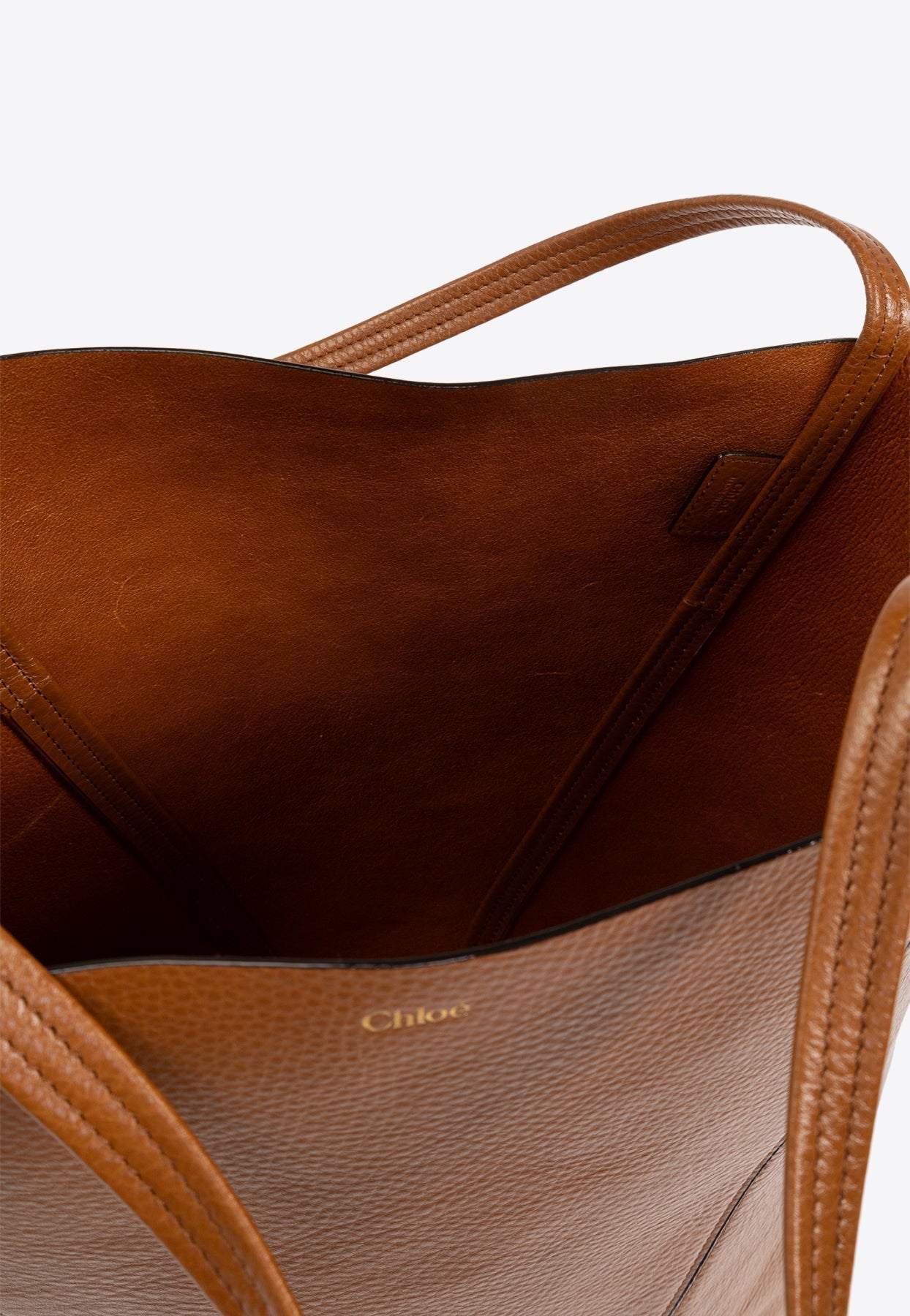 Grand Spin en Cuir Cabas Bag
