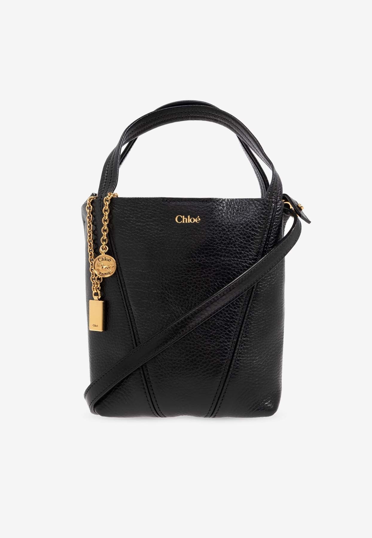 Petit Spin en Cuir Cabas Bag