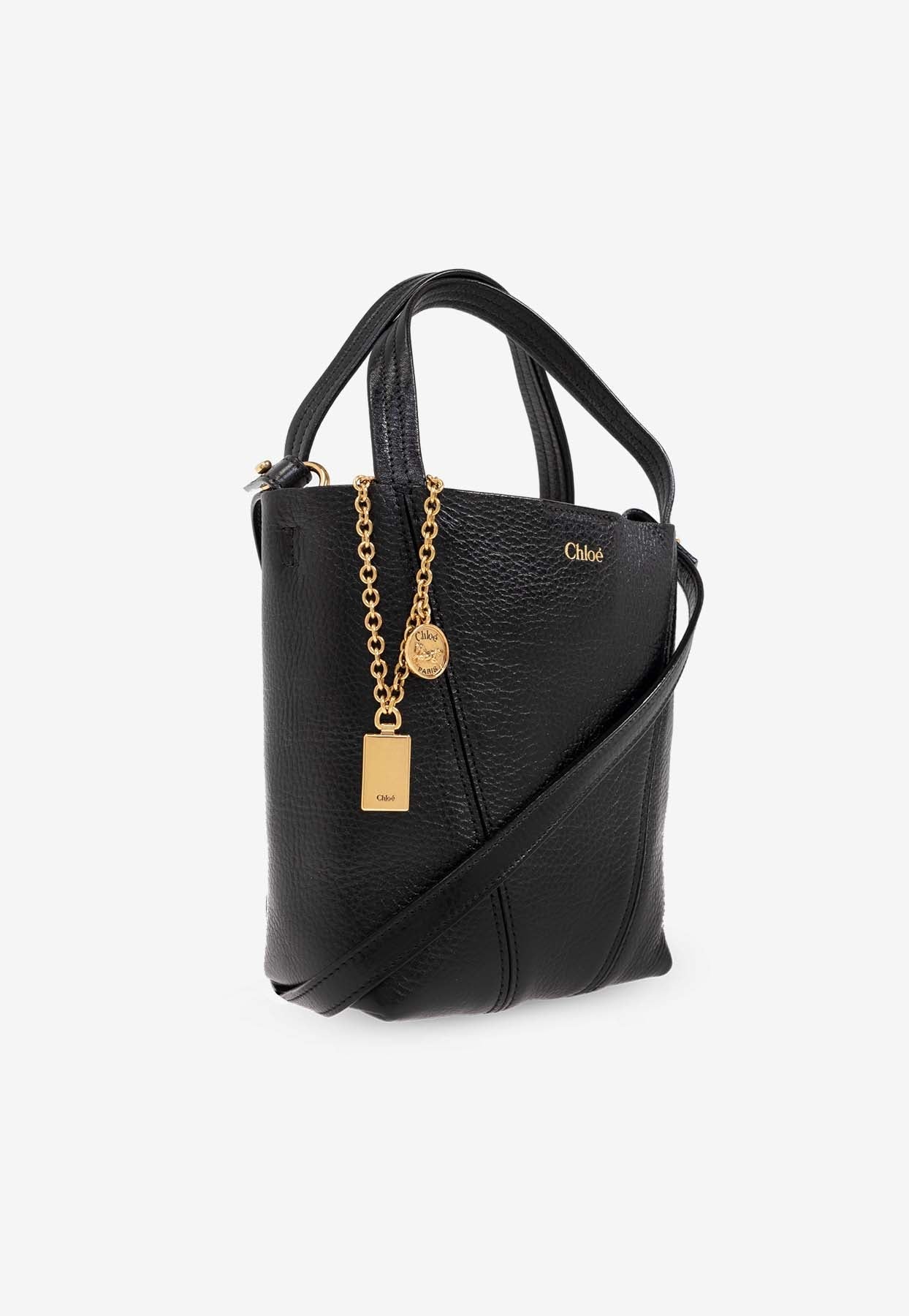 Petit Spin en Cuir Cabas Bag