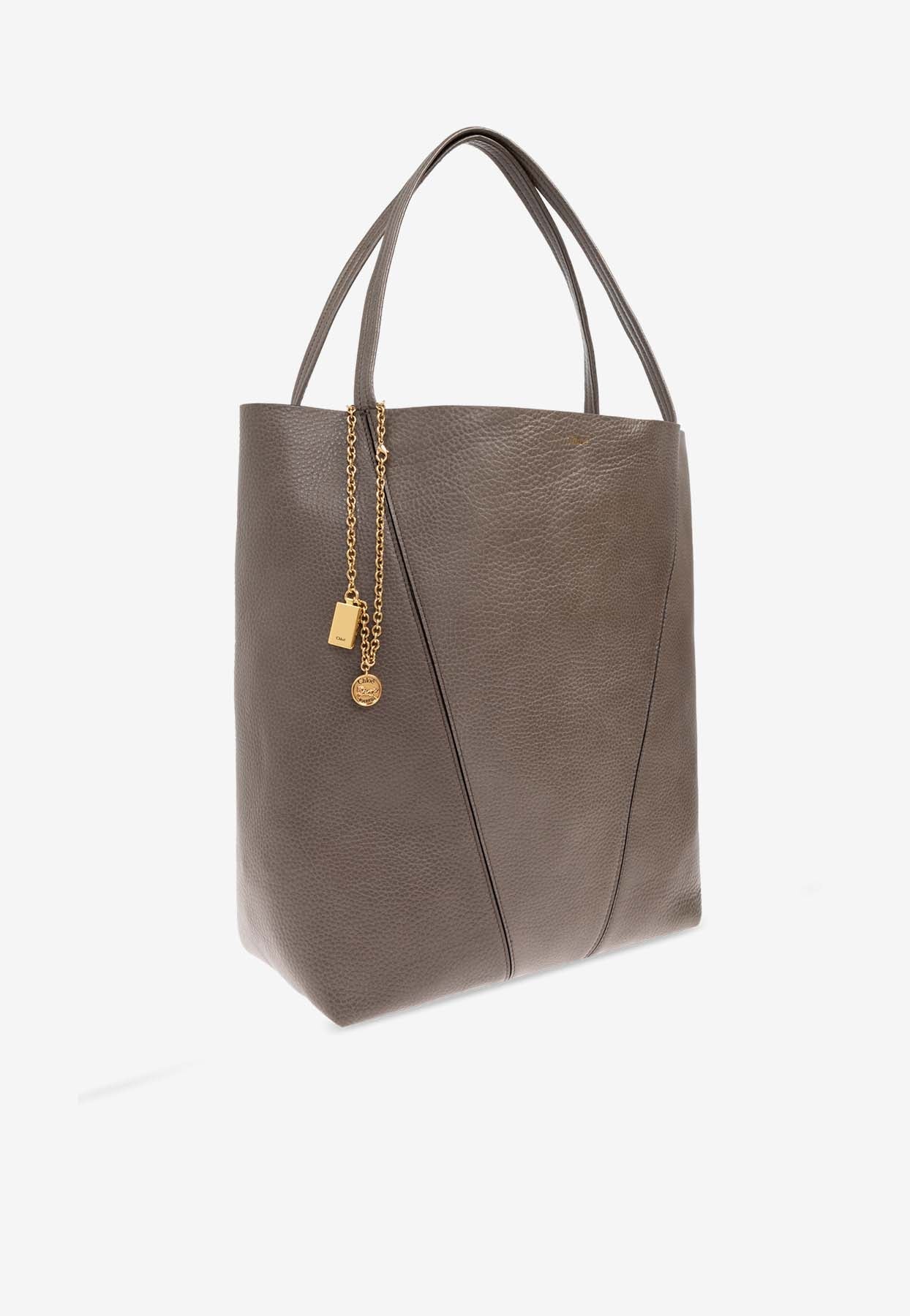 Grand Spin en Cuir Cabas Bag