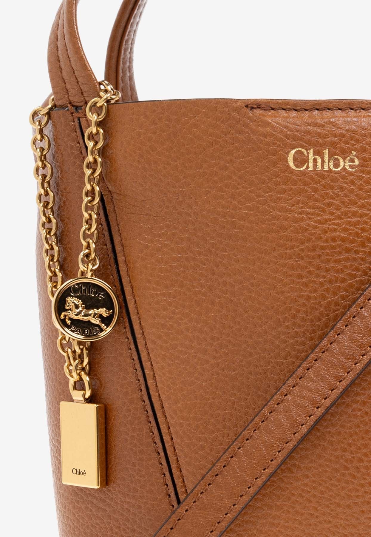 Petit Spin en Cuir Cabas Bag