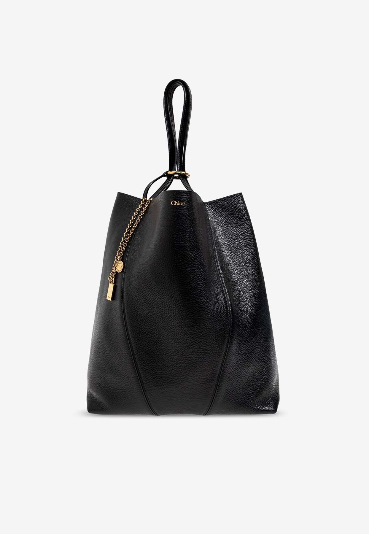 Spin Grained en Cuir Cabas Bag