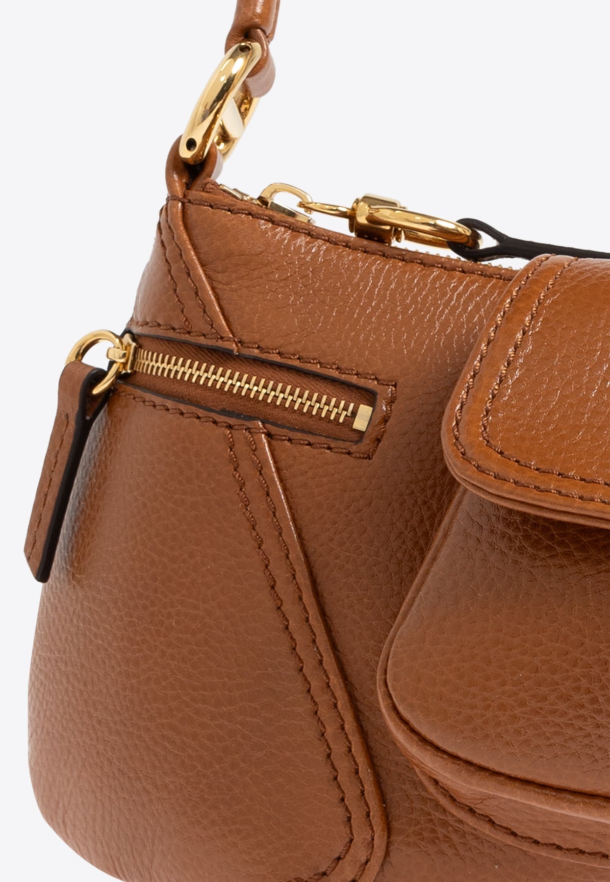 99 Sac Porté Épaule en Grained en Cuir