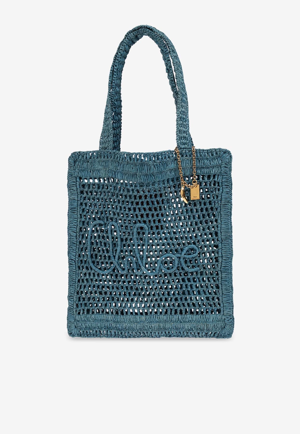 Summer Banana Woven-Raffia Cabas Bag