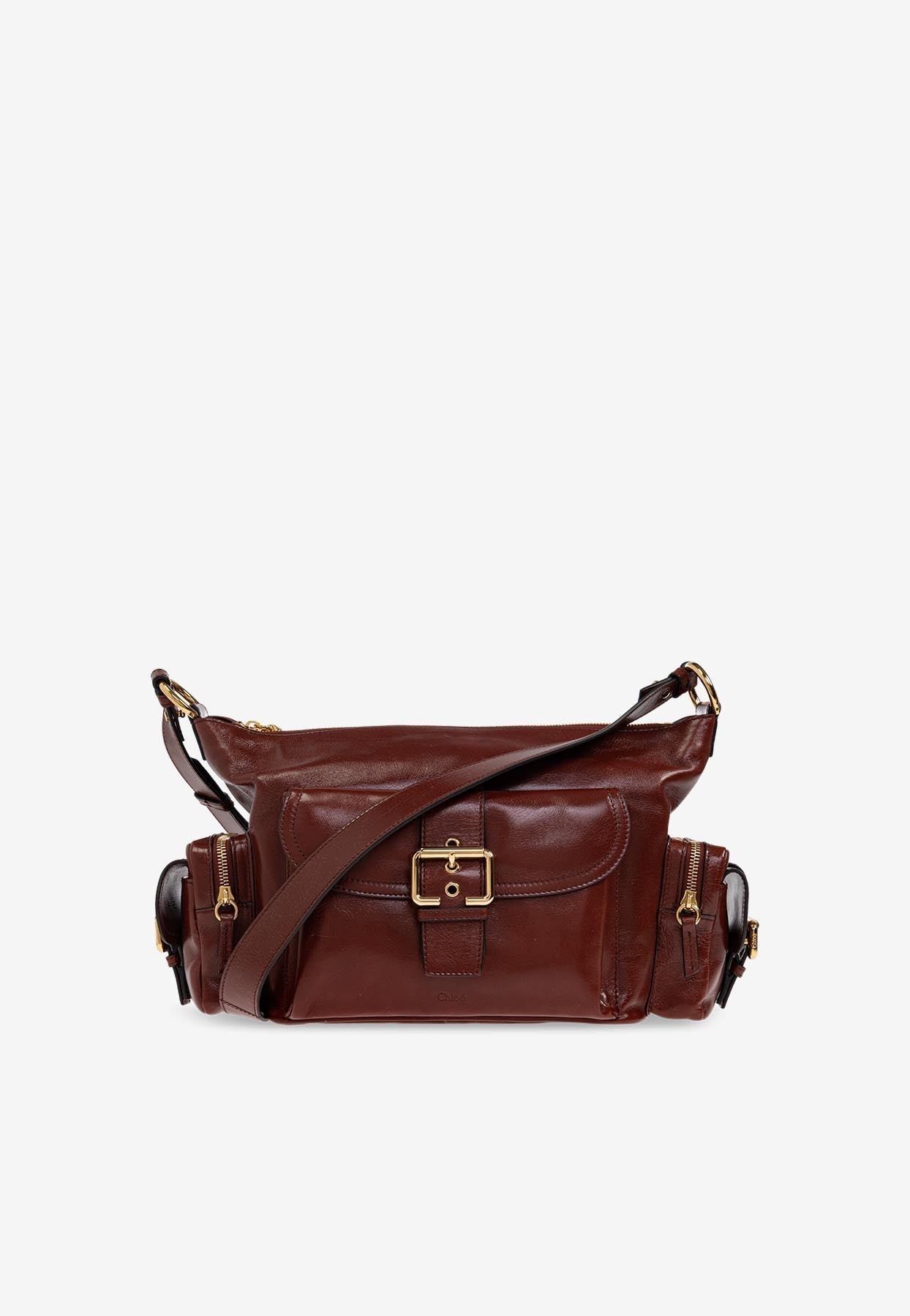 Brillant en Cuir Sac Appareil Photo