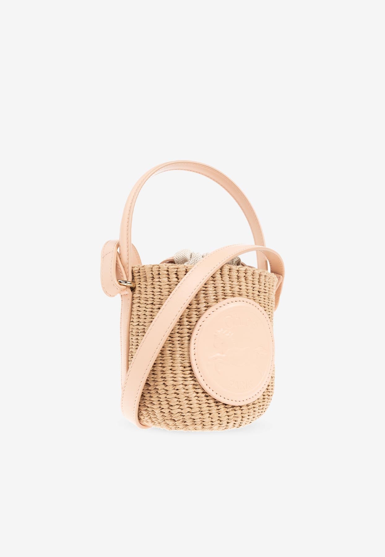 Mini Horse Medal Woven Basket Bag