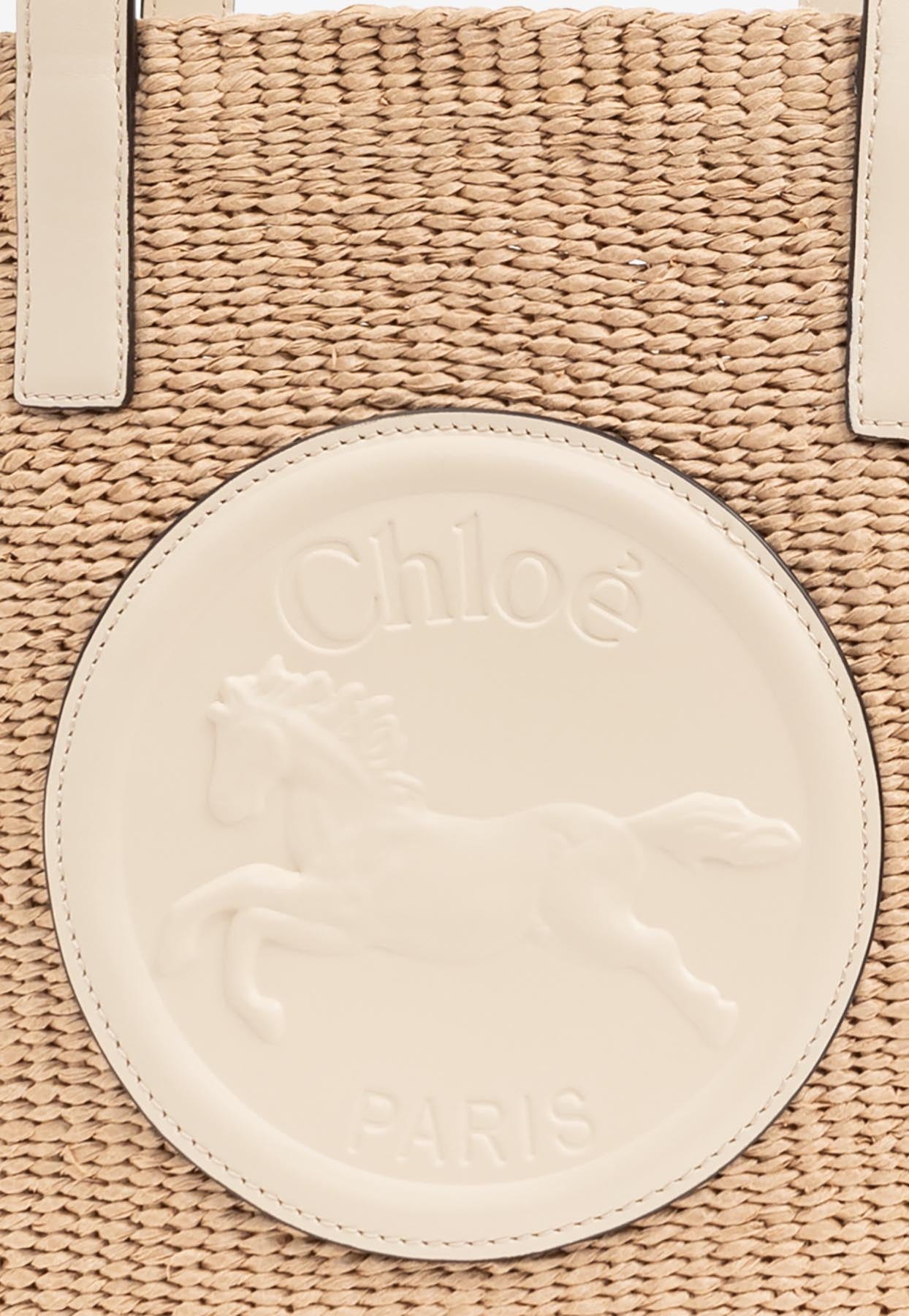 Grand Horse Medal Woven Sac Porté Épaule