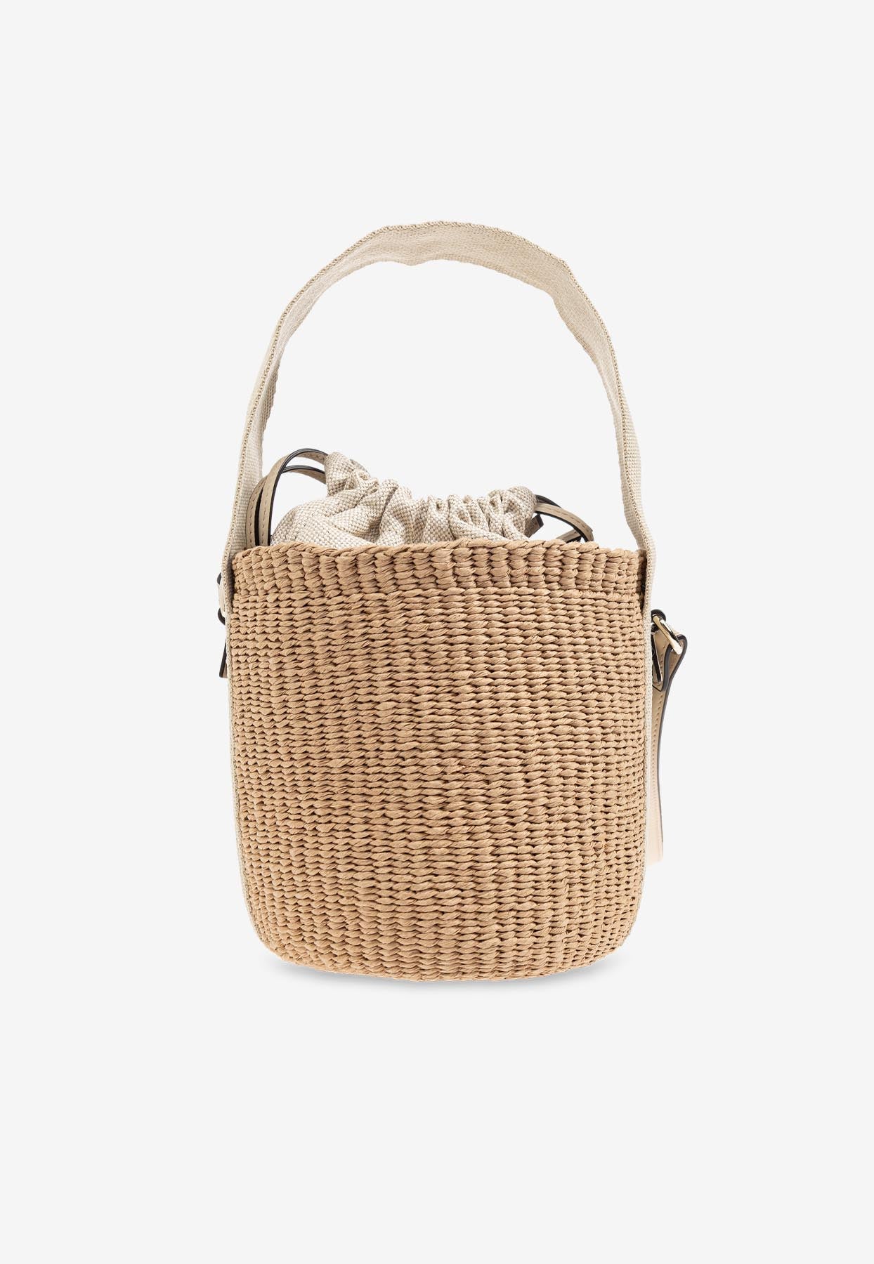 Petit Horse Medal Raffia Sac Seau