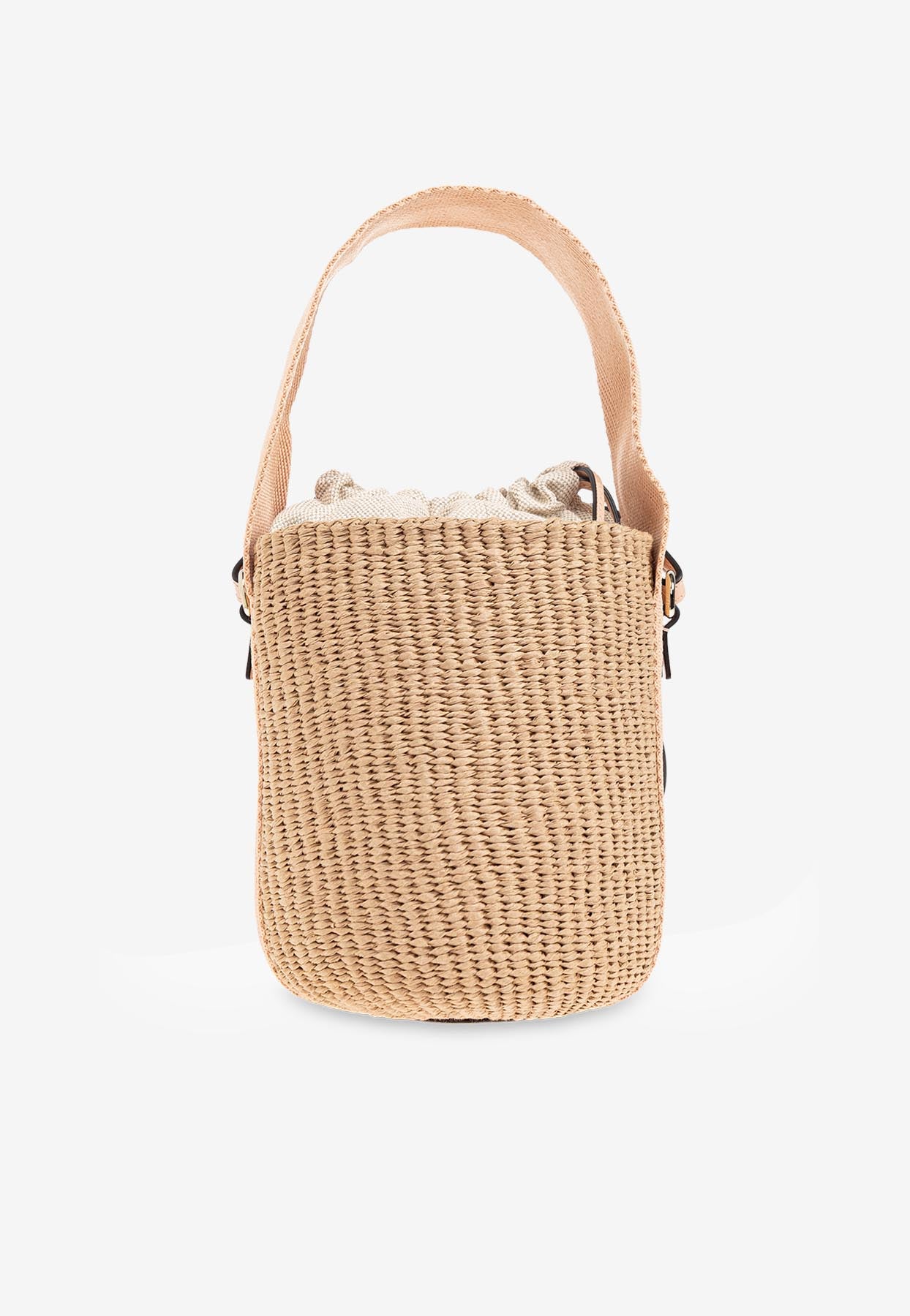 Petit Horse Medal Raffia Sac Seau