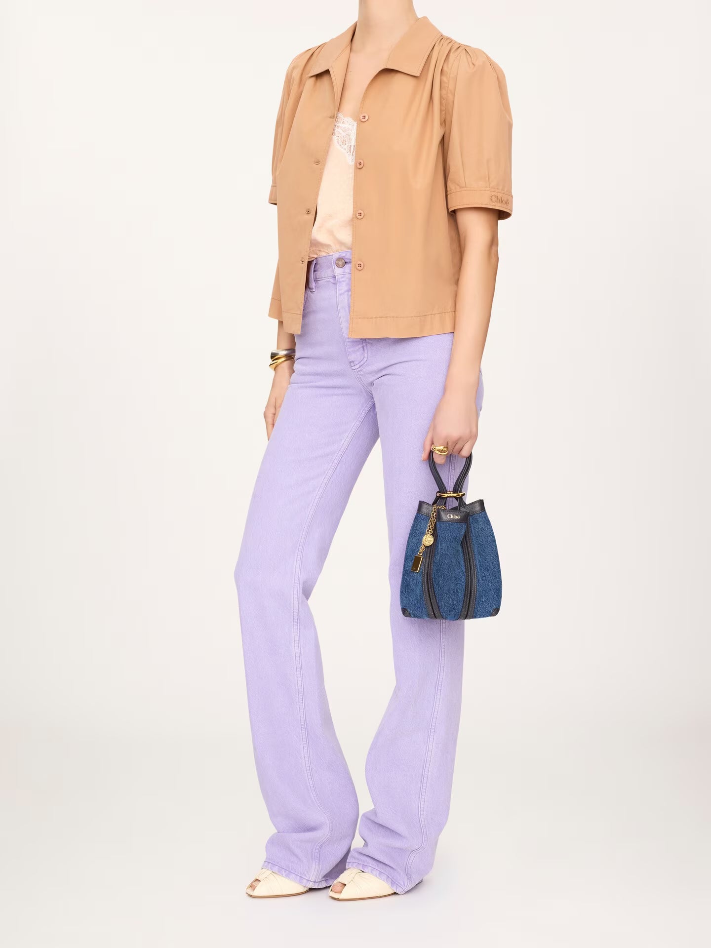 SAC CABAS CHLOÉ SPIN EN DENIM