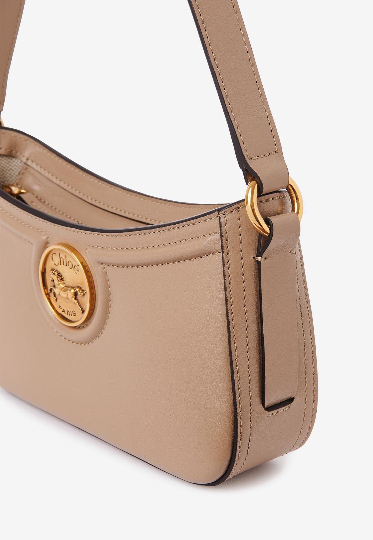 Horse Medal Grained en Cuir Sac Porté Épaule
