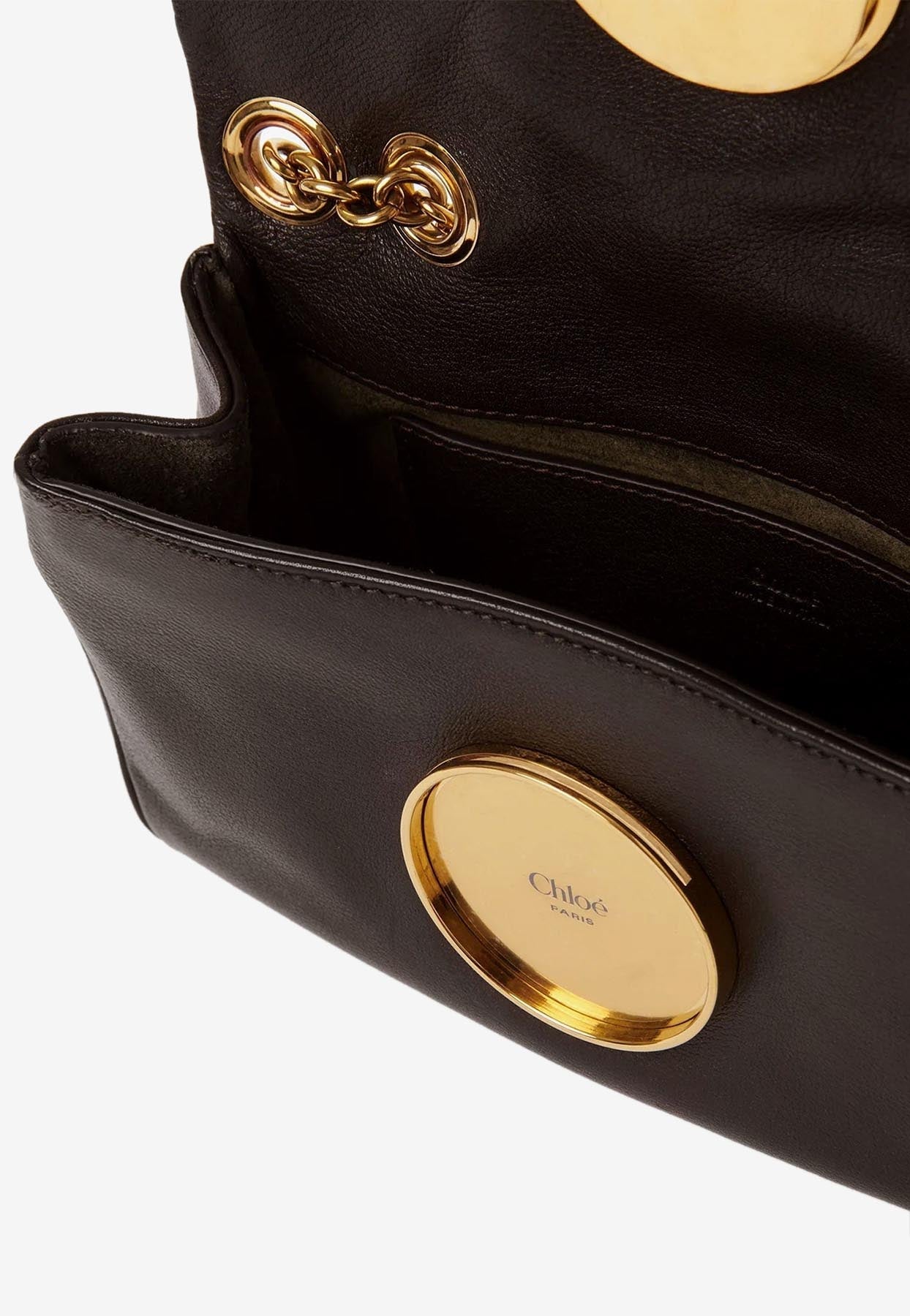 Petit Heritage Grained en Cuir Sac Porté Épaule