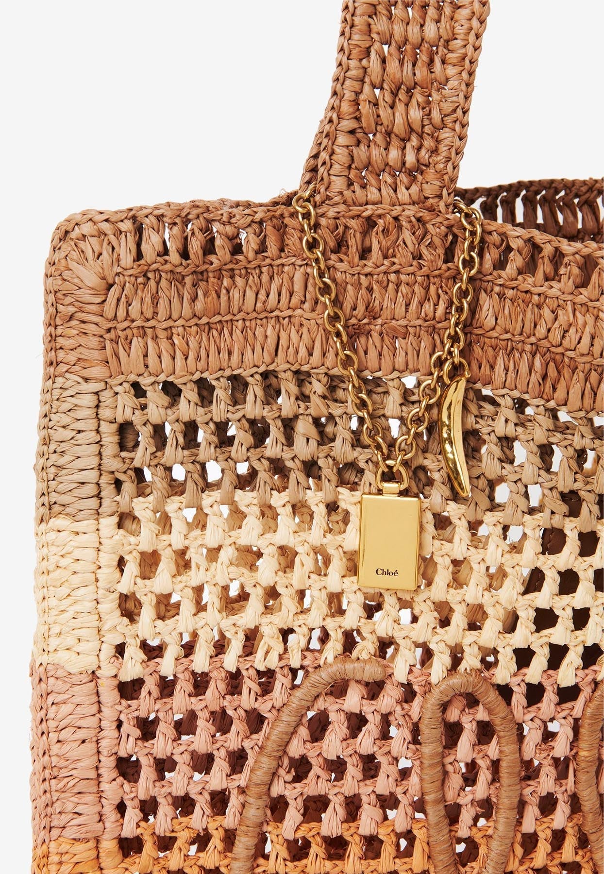 Summer Banana Cabas Bag en Raffia