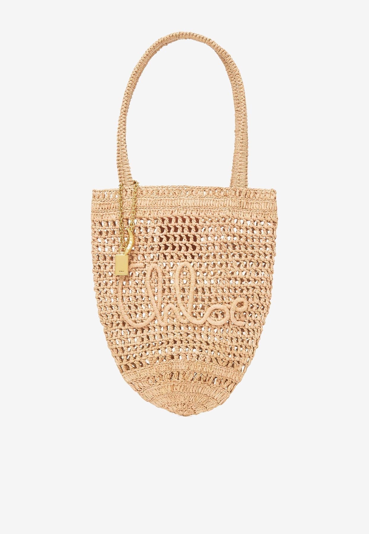 Petit Summer Banana Cabas Bag en Raffia