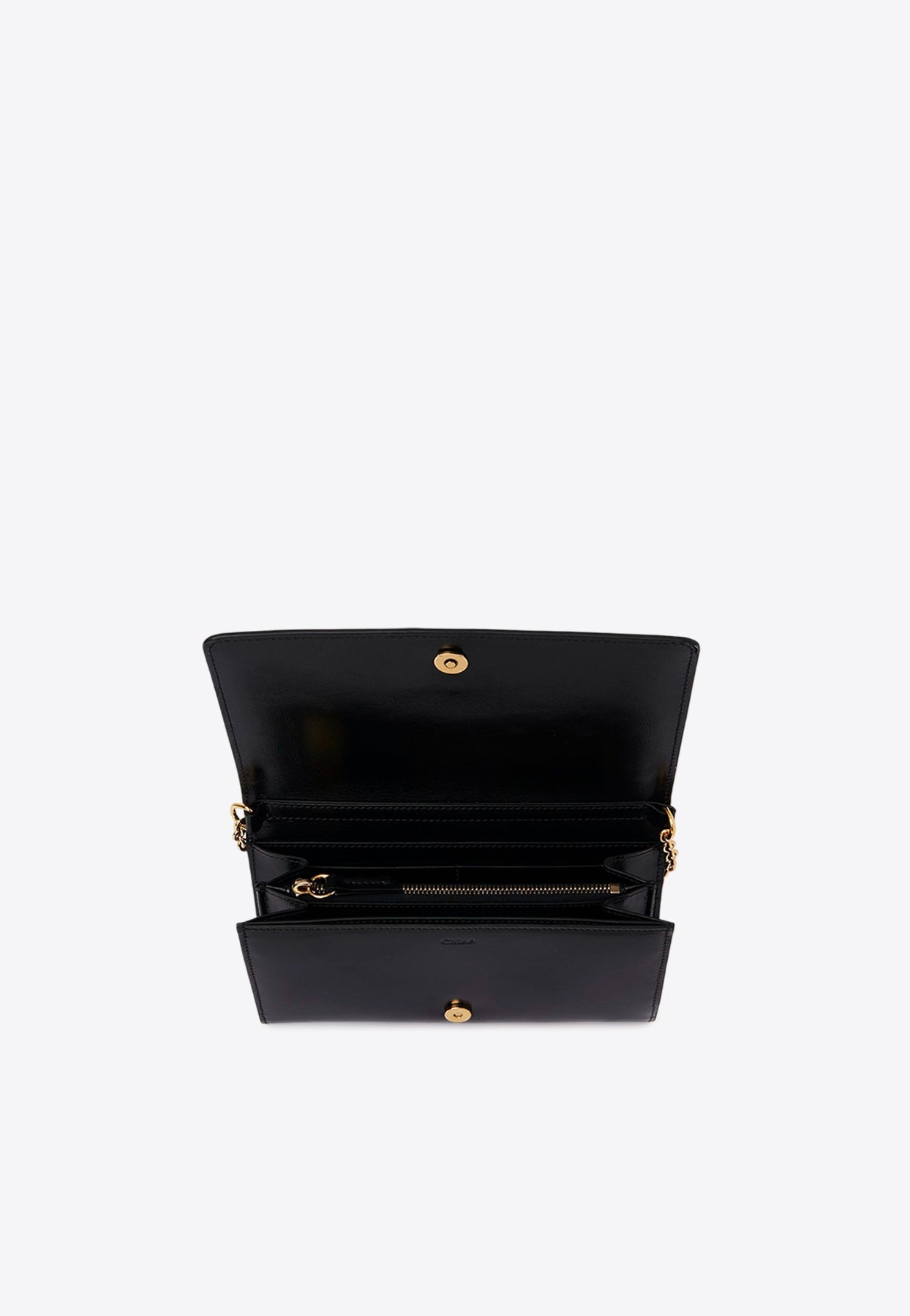Iconique Logo en Cuir Chaîne Pochette