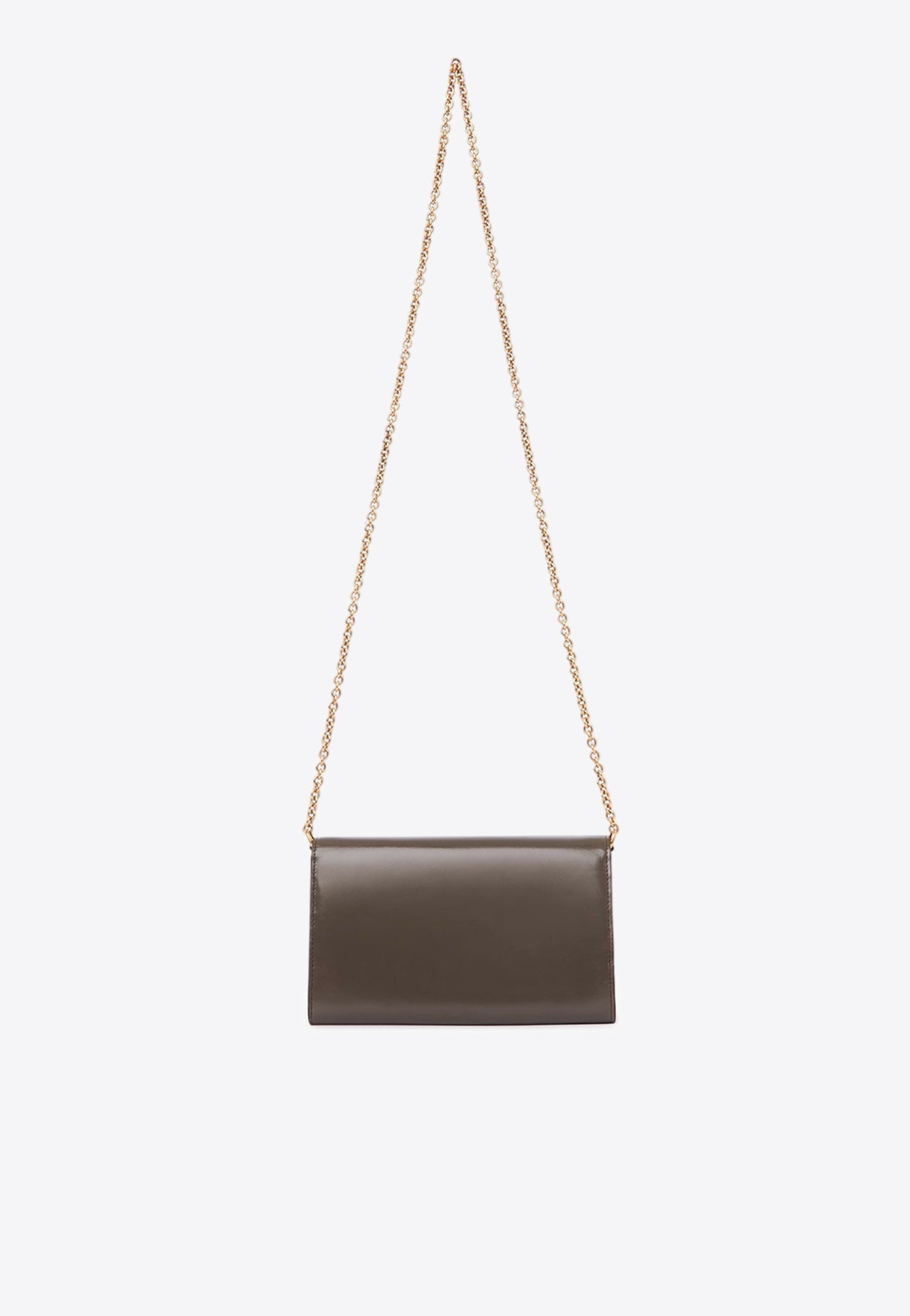 Iconique Logo en Cuir Chaîne Pochette