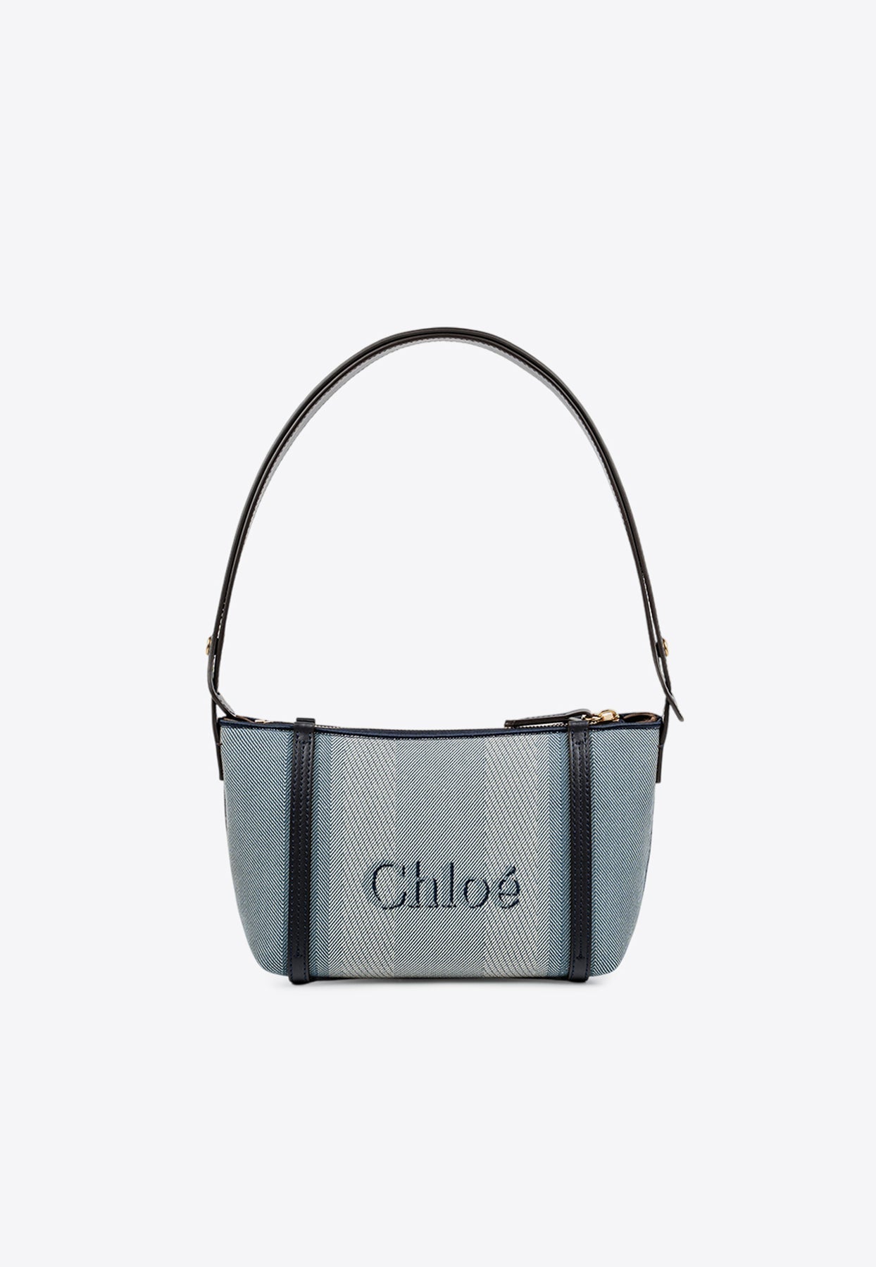 Logo Embroidered en Toile Sac Porté Épaule