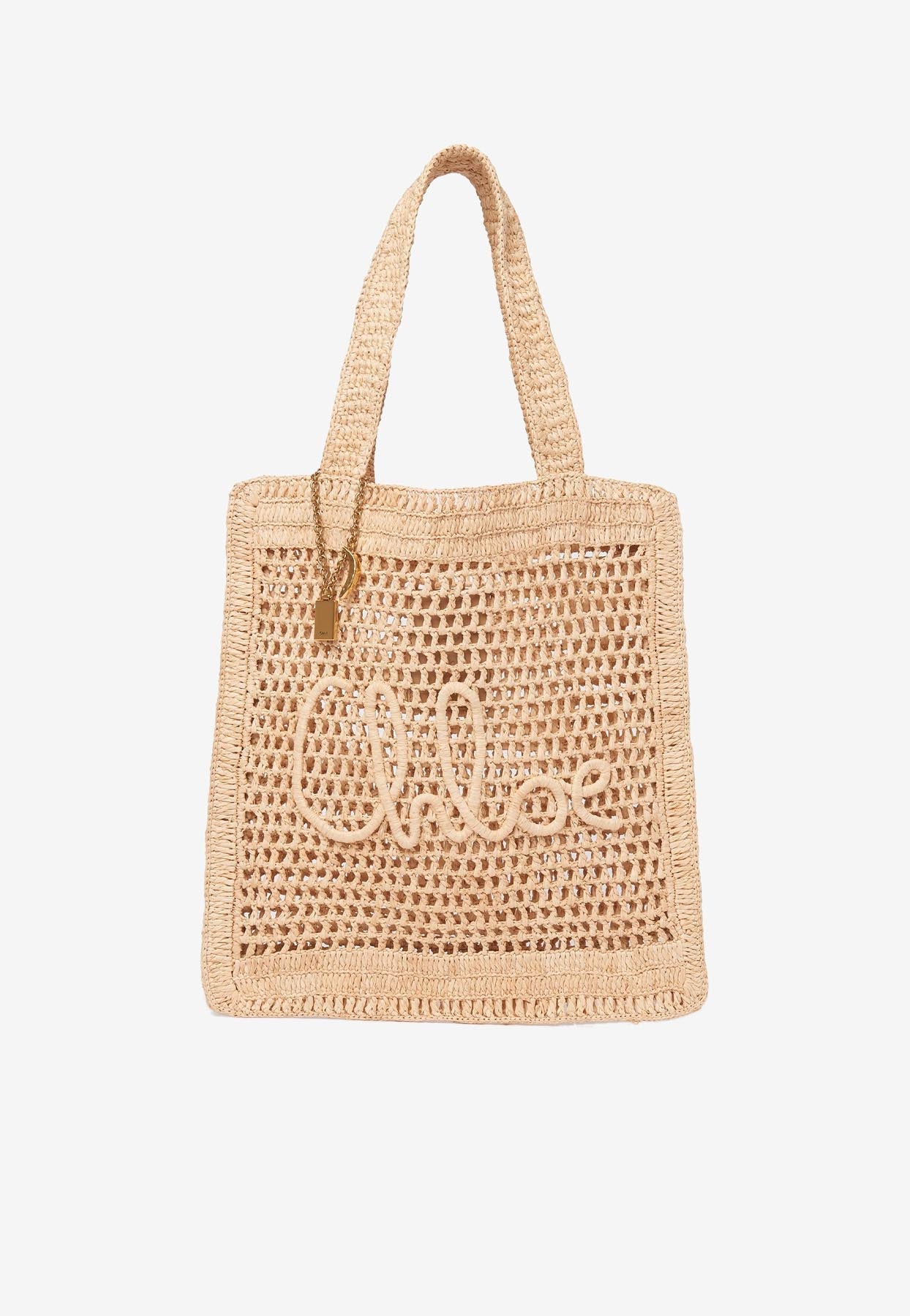 Summer Banana Cabas Bag en Raffia