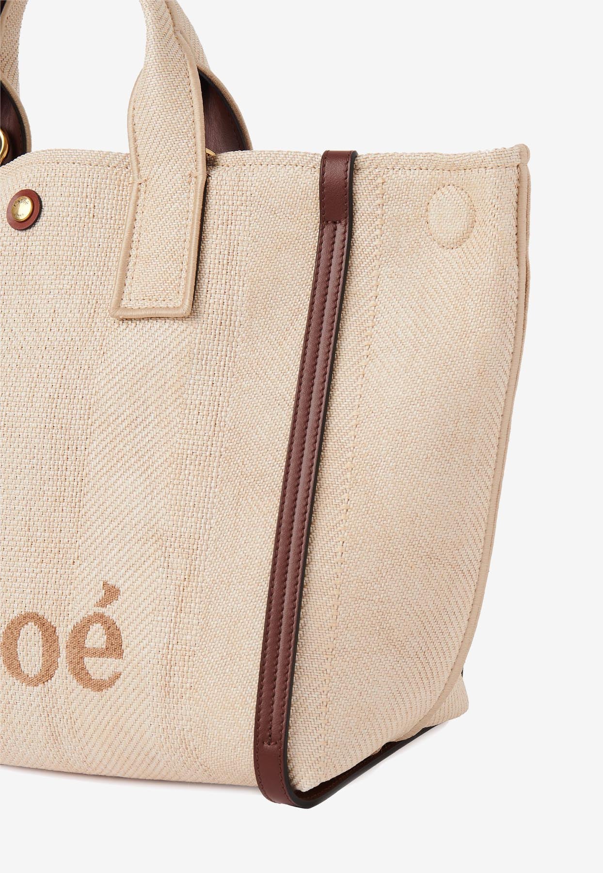 Carry Cabas Bag en Raffia-Effect Fibers