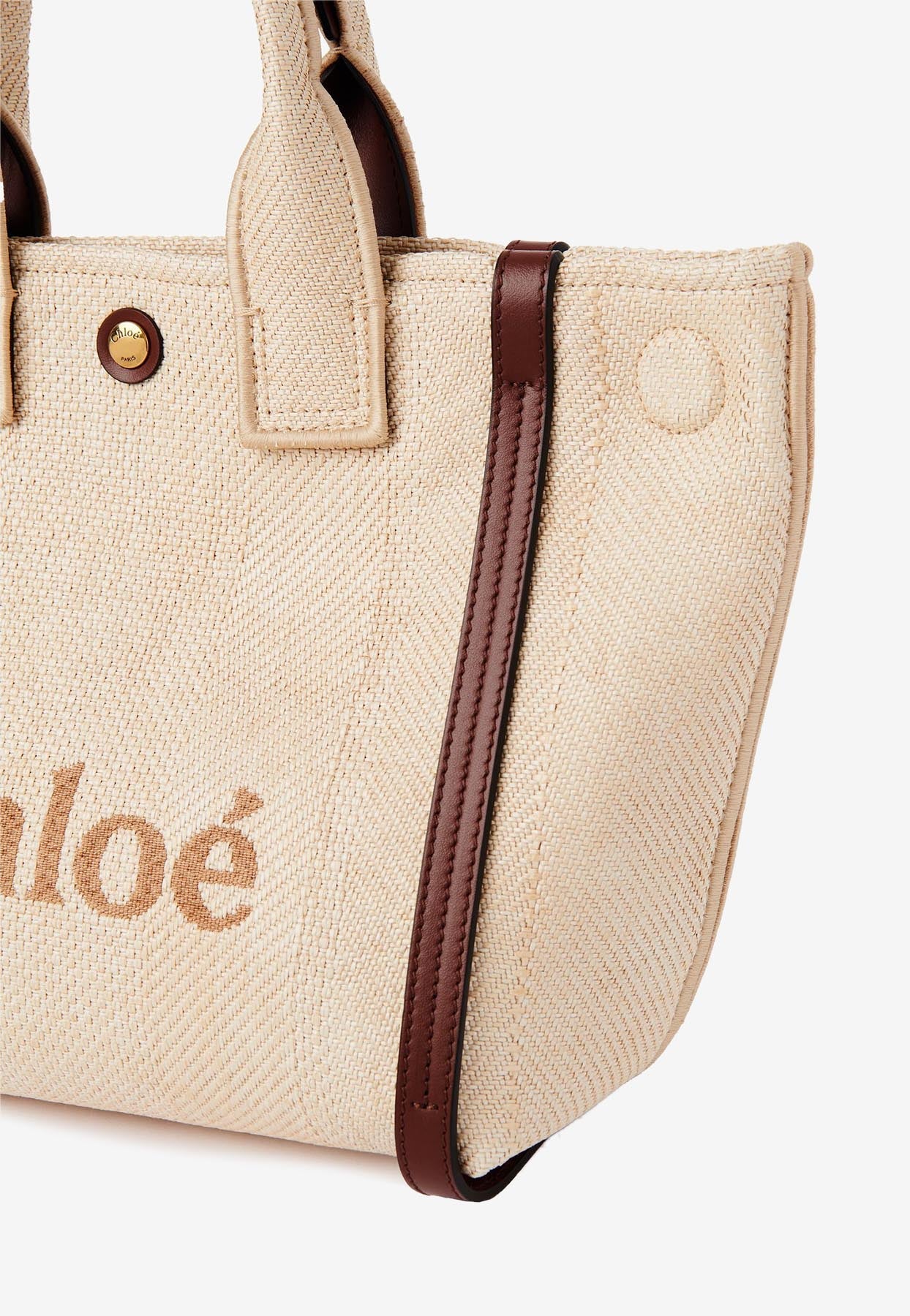 Carry Cabas Bag en Raffia-Effect Fibers
